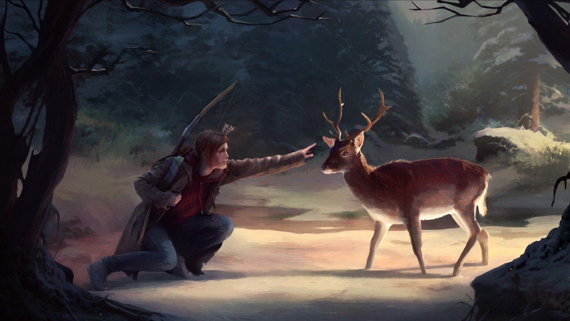 1920x1080 Wallpaper The Last Of Us, Video Game, Deer Of Us 2 Fan Art Wallpaper & Background Download