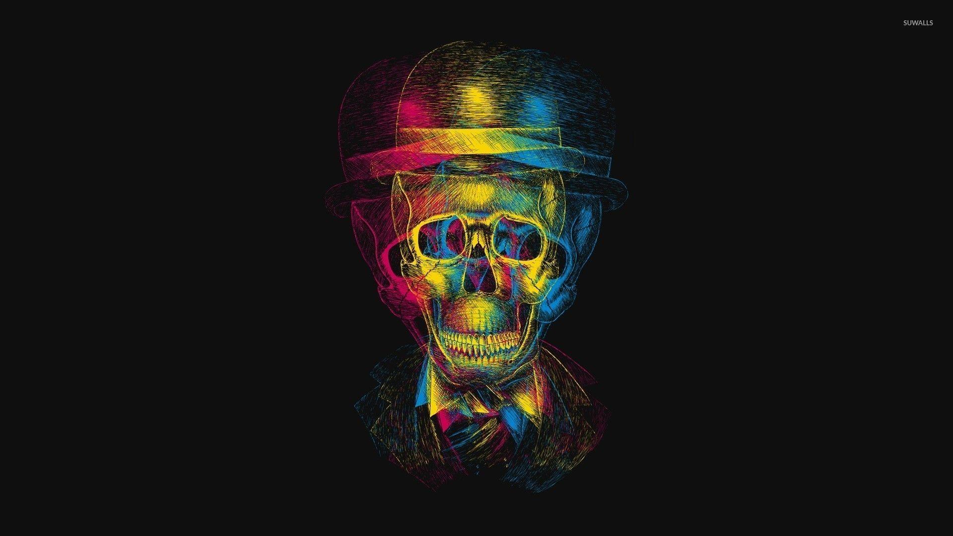 1920x1080 Skulls with Hats Wallpaper