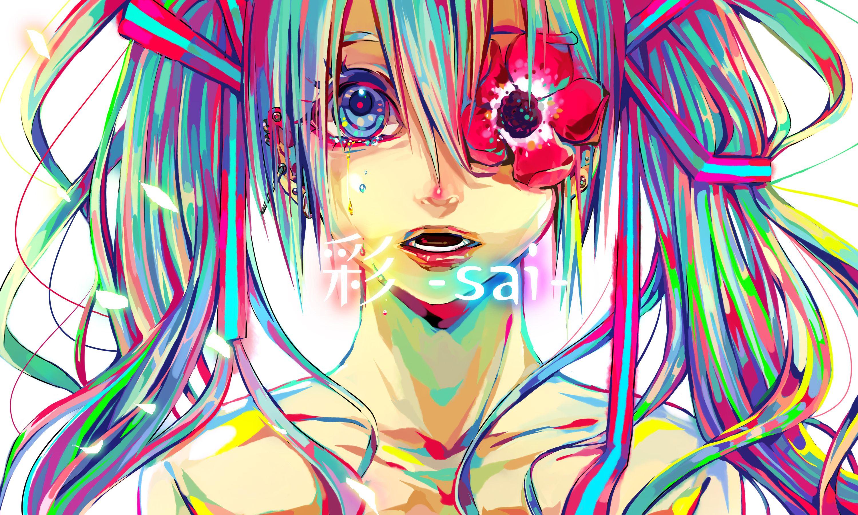 Colorful Anime Girl Wallpapers - Top Free Colorful Anime Girl