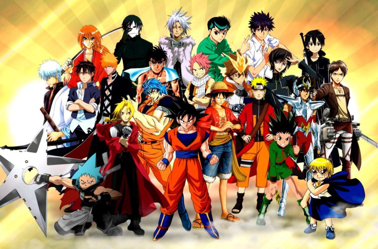 1225x807 Naruto And Dragonball Z Wallpaper