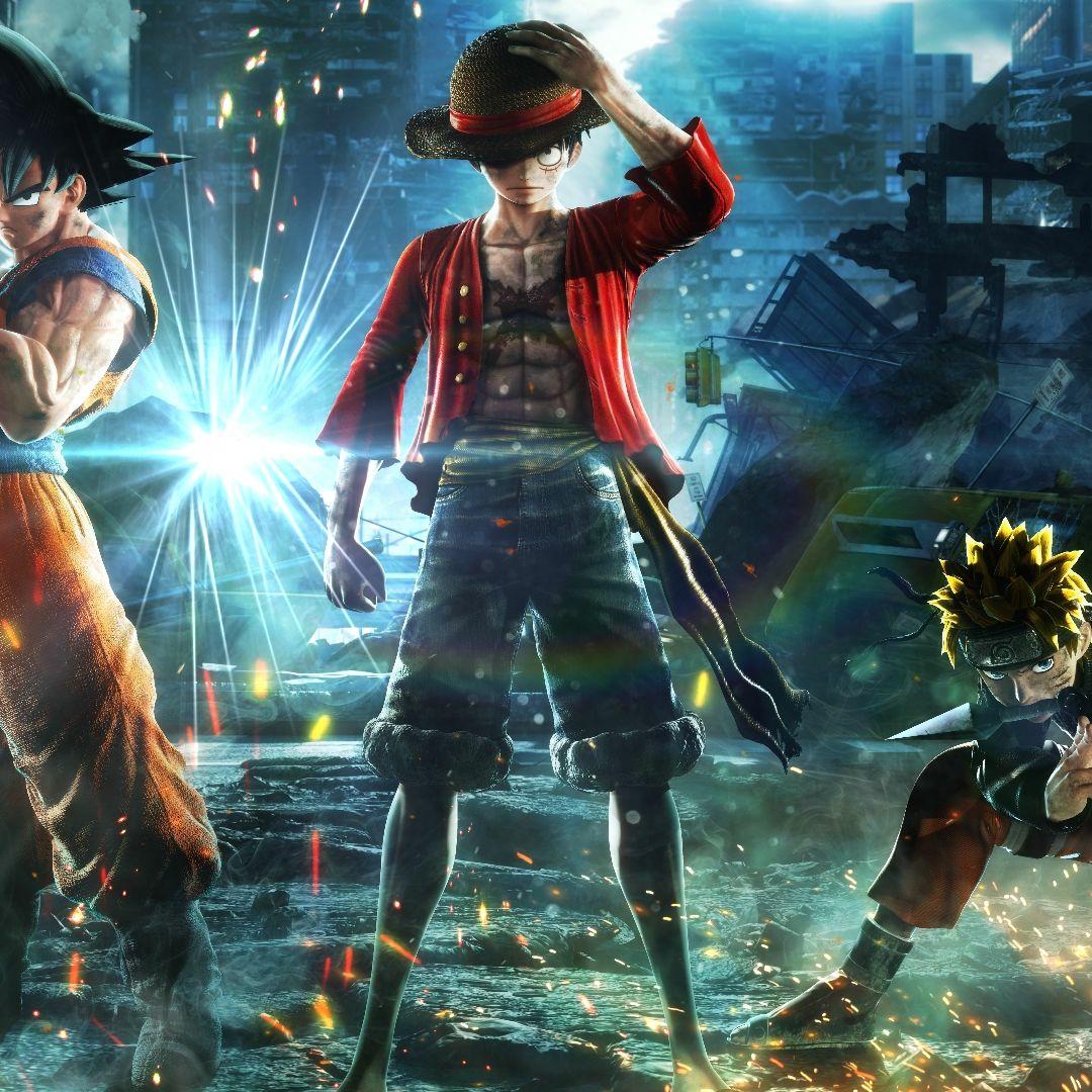 1080x1080 Goku Naruto And Luffy