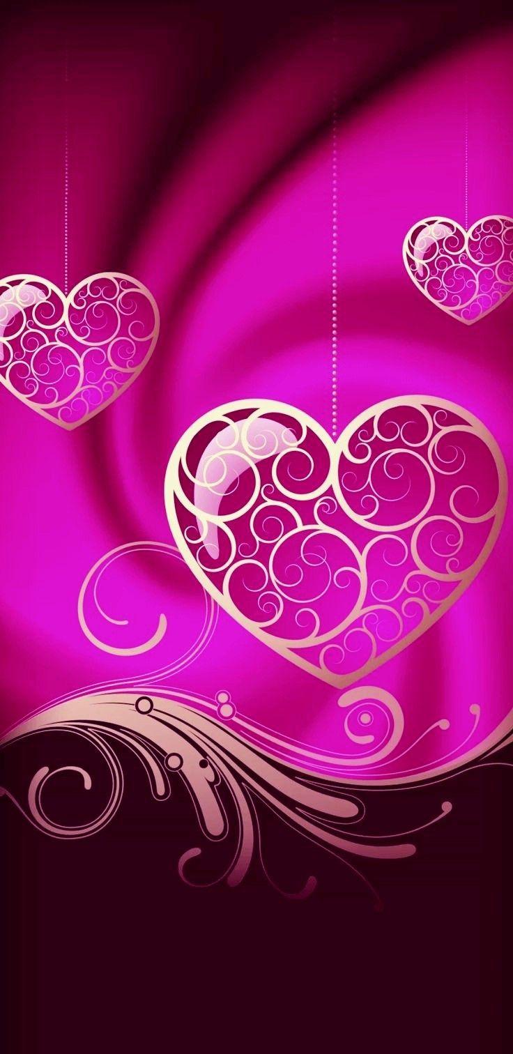 736x1512 Wallpaper. By Artist Unknown. Pink wallpaper iphone, Wallpaper iphone neon, Heart wallpaper