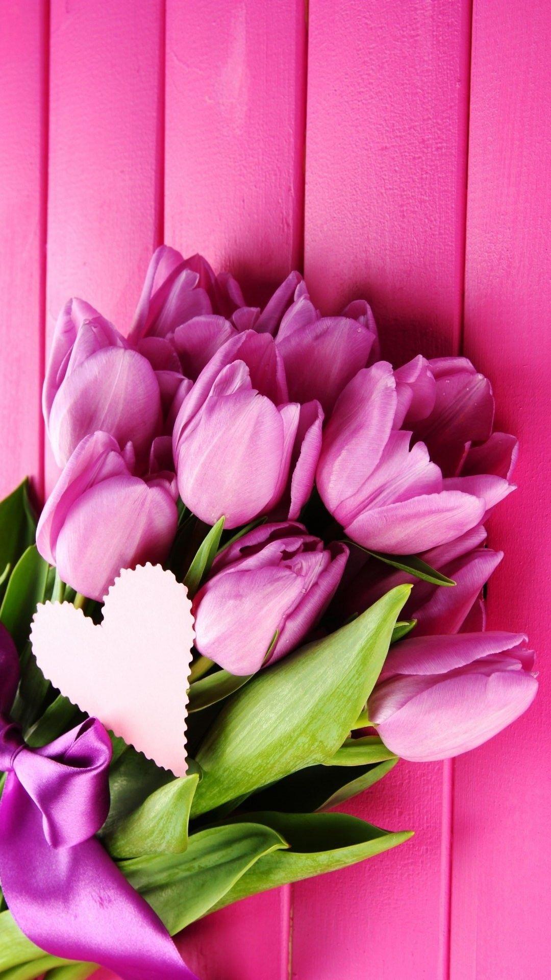 1080x1920 iPhone Tulips Wallpaper
