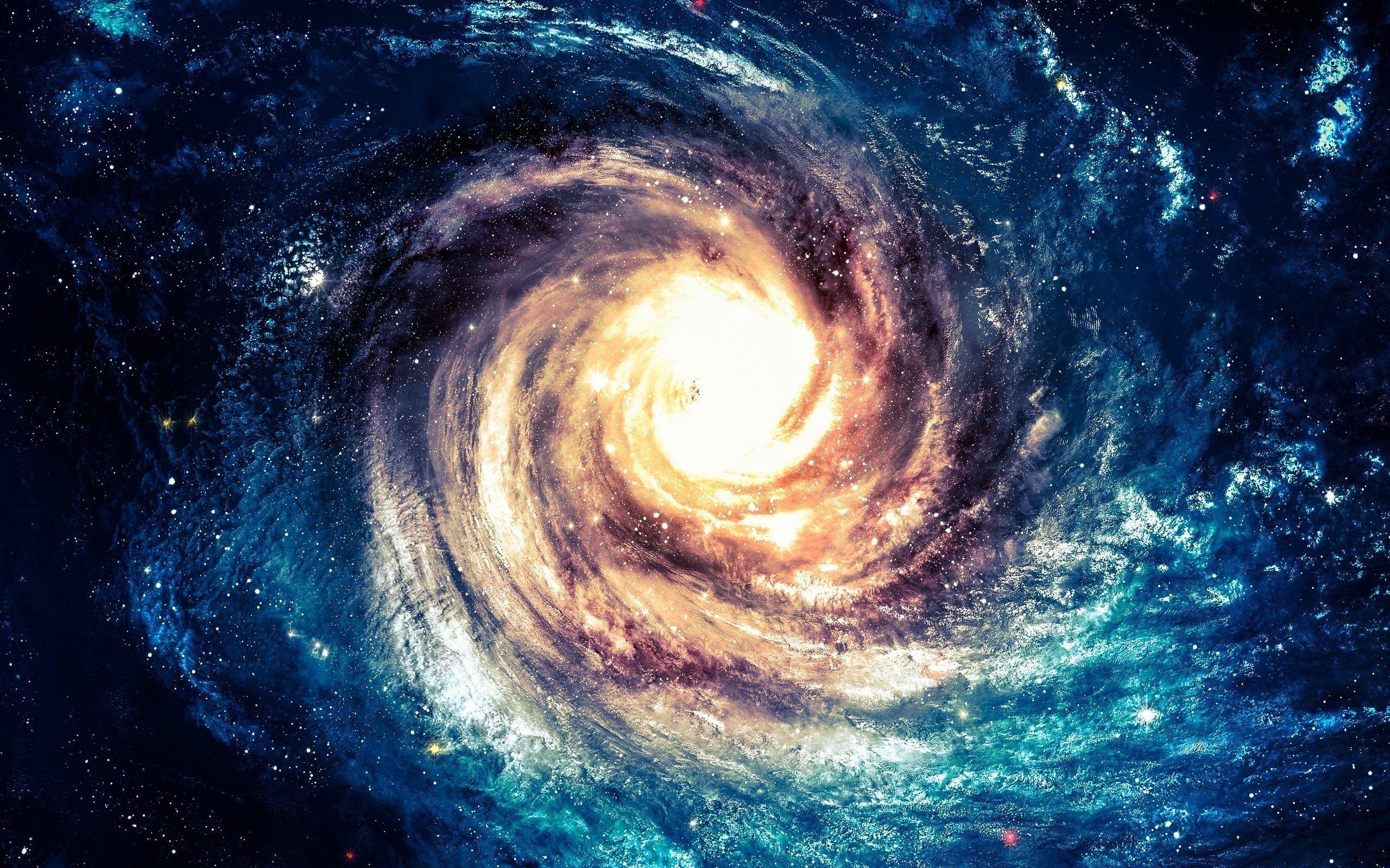 2560x1600 Andromeda Galaxy And Black Hole Wallpaper HD / Desktop Space Background For Desktop Wallpaper & Background Download