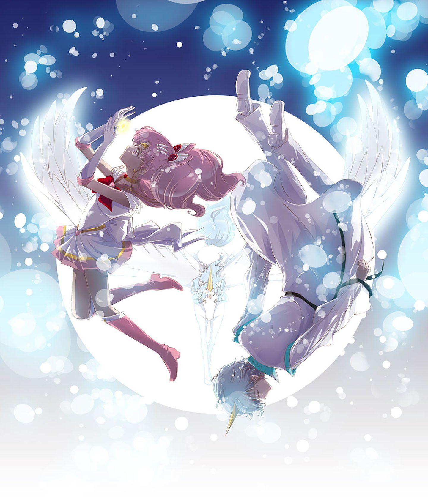 1440x1673 Angels helios chibiusa moon light love sailor moon wallpaperx1673