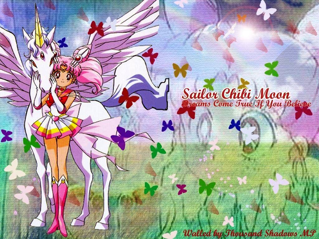 1024x768 Helios and Chibiusa Mini moon (Rini) Wallpaper