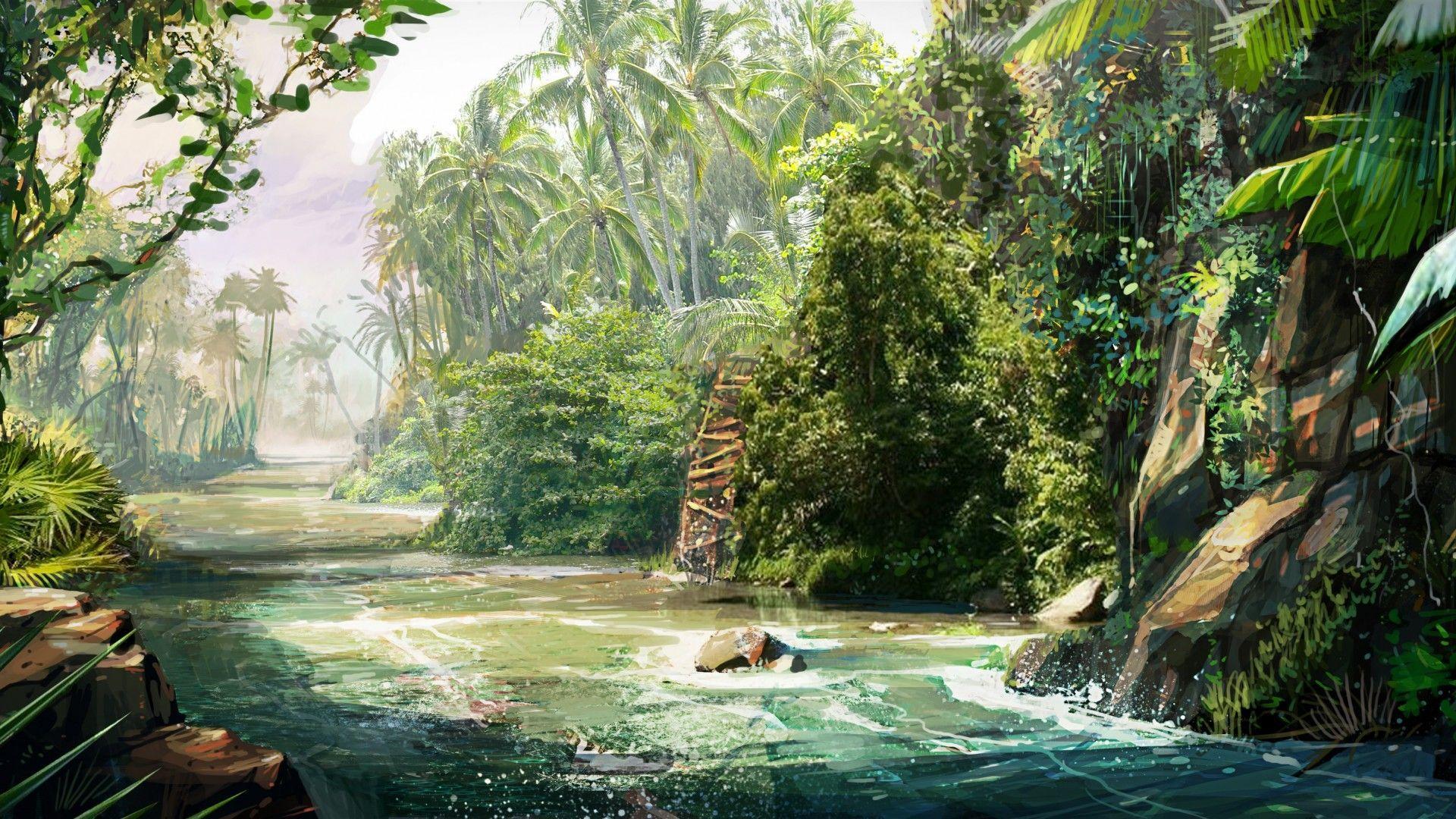 1920x1080 Far Cry 3. Jungle wallpaper, Environment concept art, Concept art