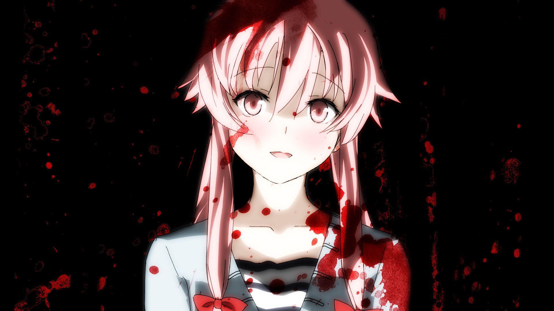 1920x1080 Gasai Yuno, Mirai Nikki, Twintails Wallpaper HD / Gasai HD Wallpaper