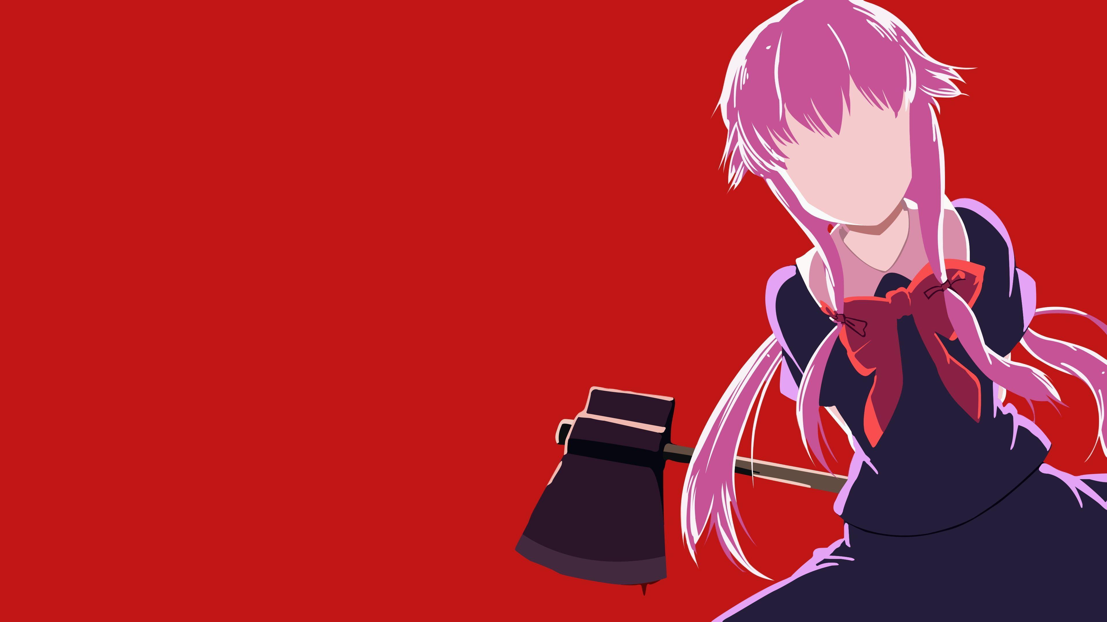 3840x2160 anime girls Mirai Nikki Gasai Yuno K #wallpaper #hdwallpaper #desktop. Yuno anime, Anime, Cosplay anime