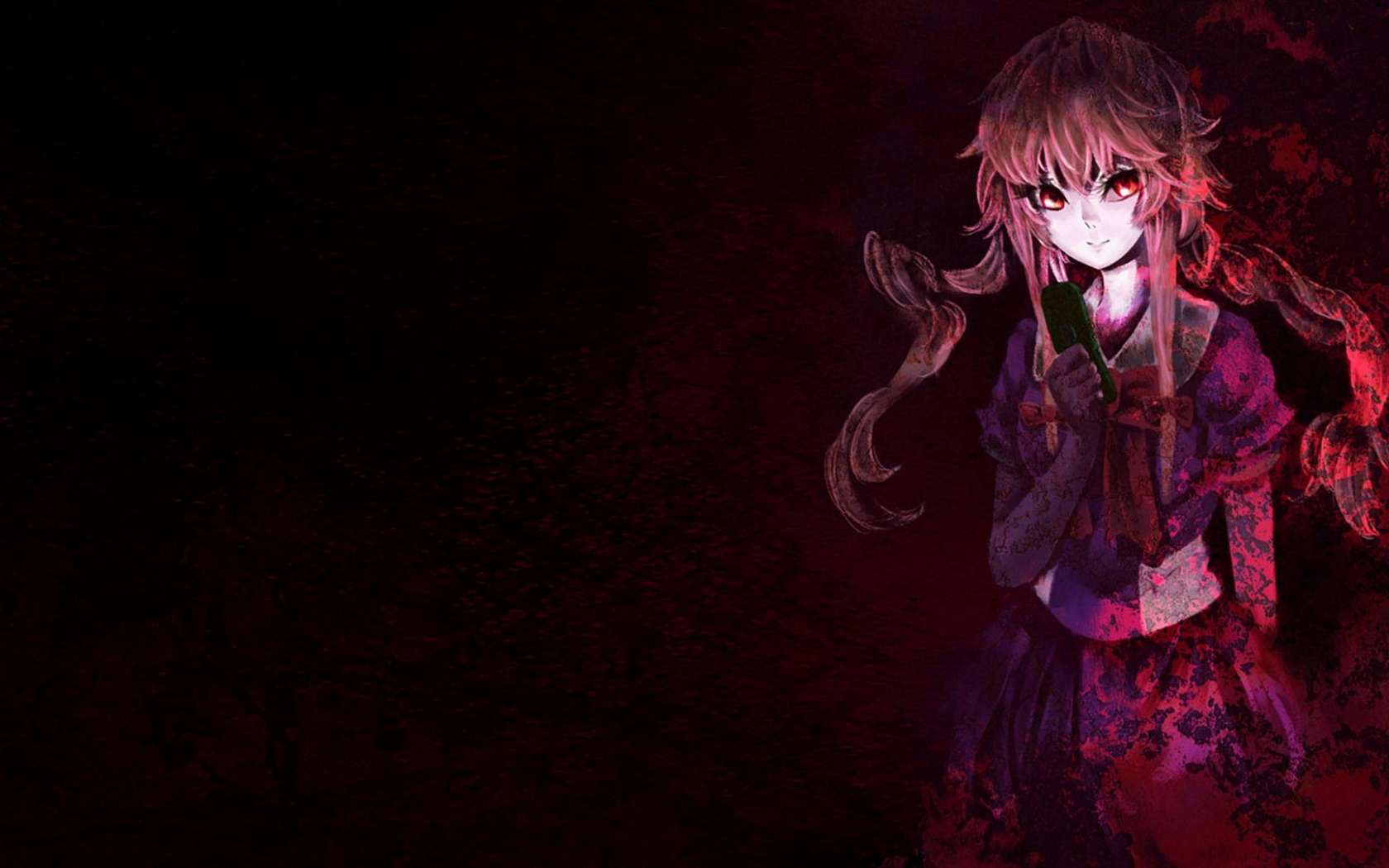 1680x1050 Mirai Nikki Background