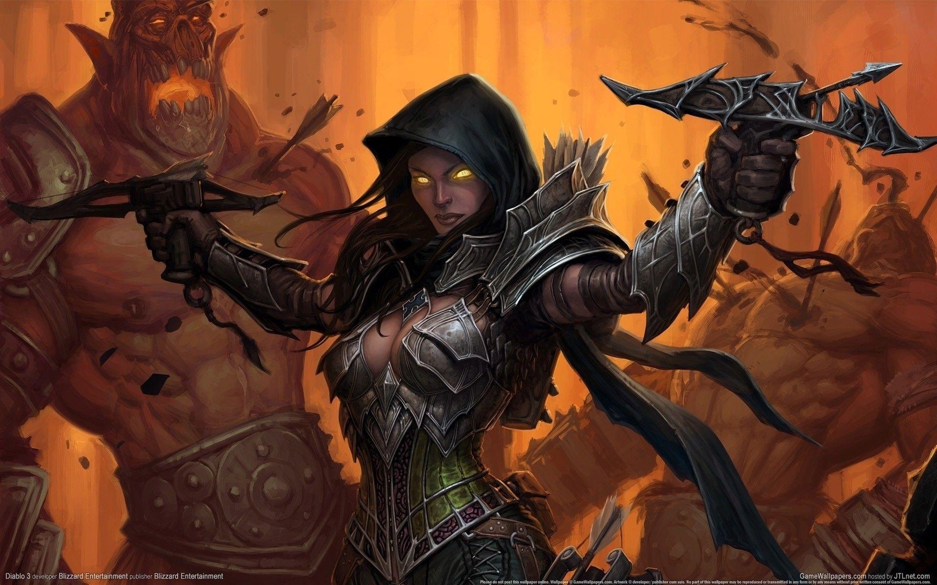 1920x1200 Diablo 3 Demon Hunter Wallpaper HD