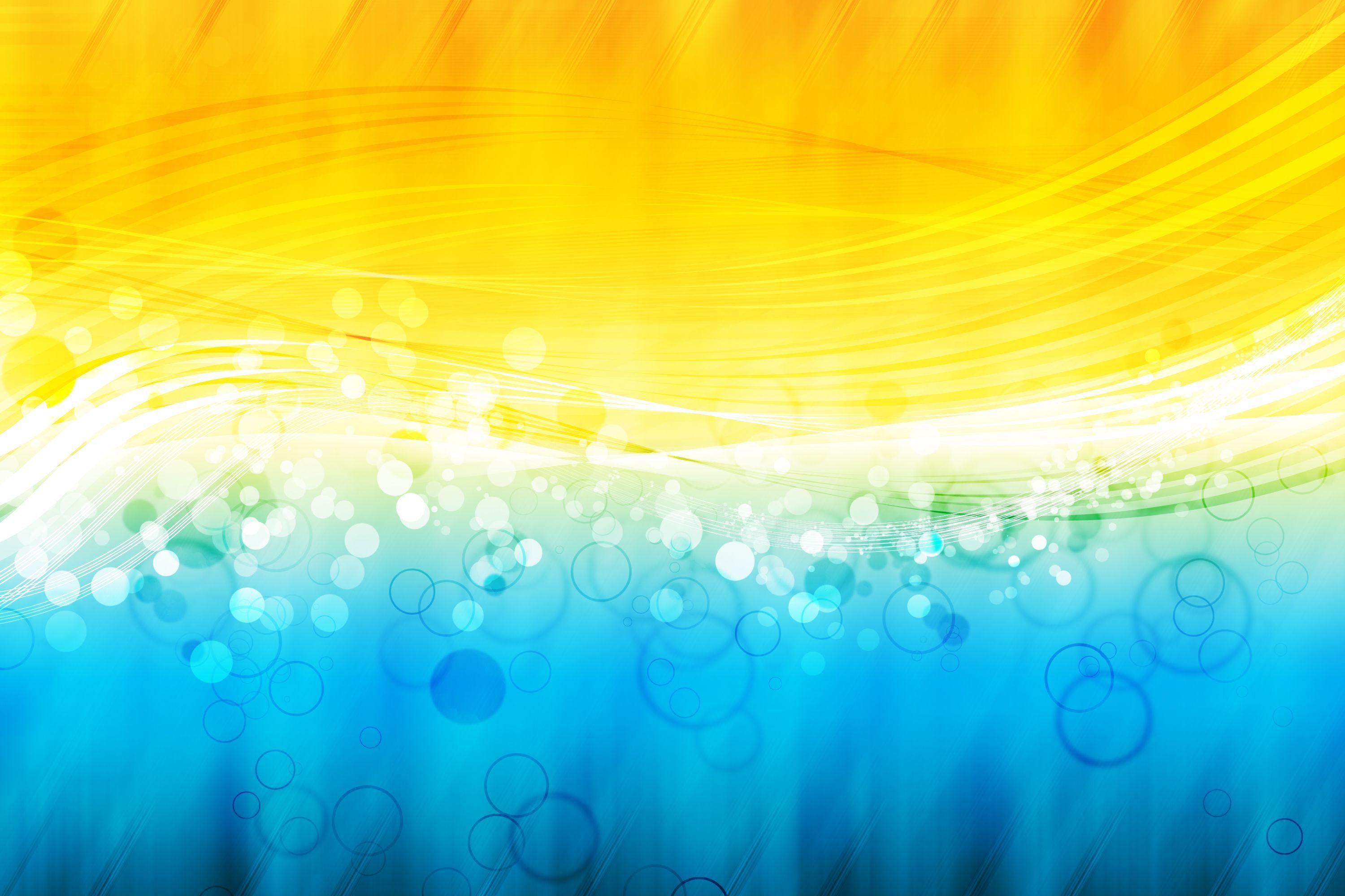 3000x2000 Turquoise and Yellow Wallpaper