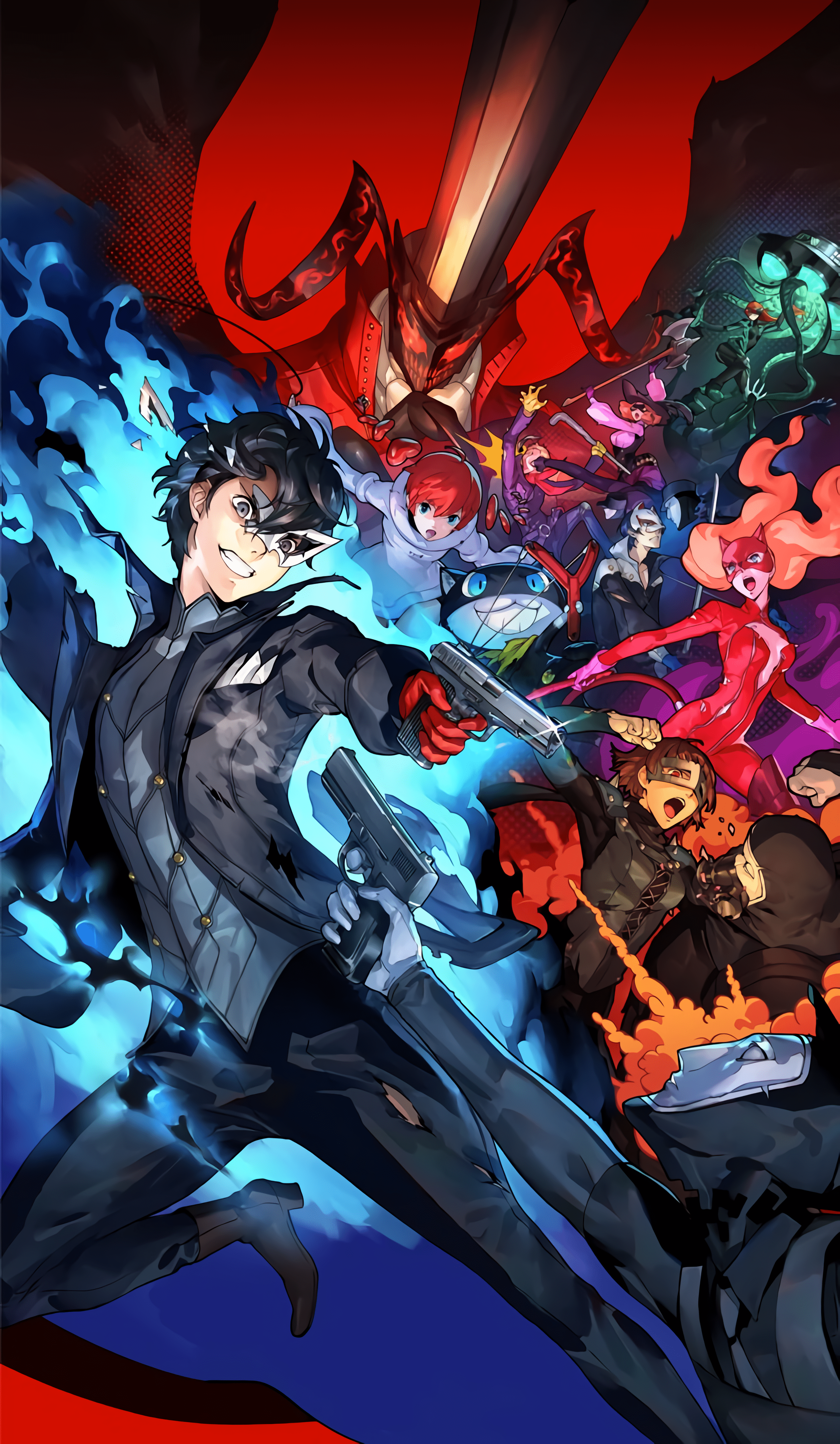 2560x4396 Persona 5 Strikers Wallpaper