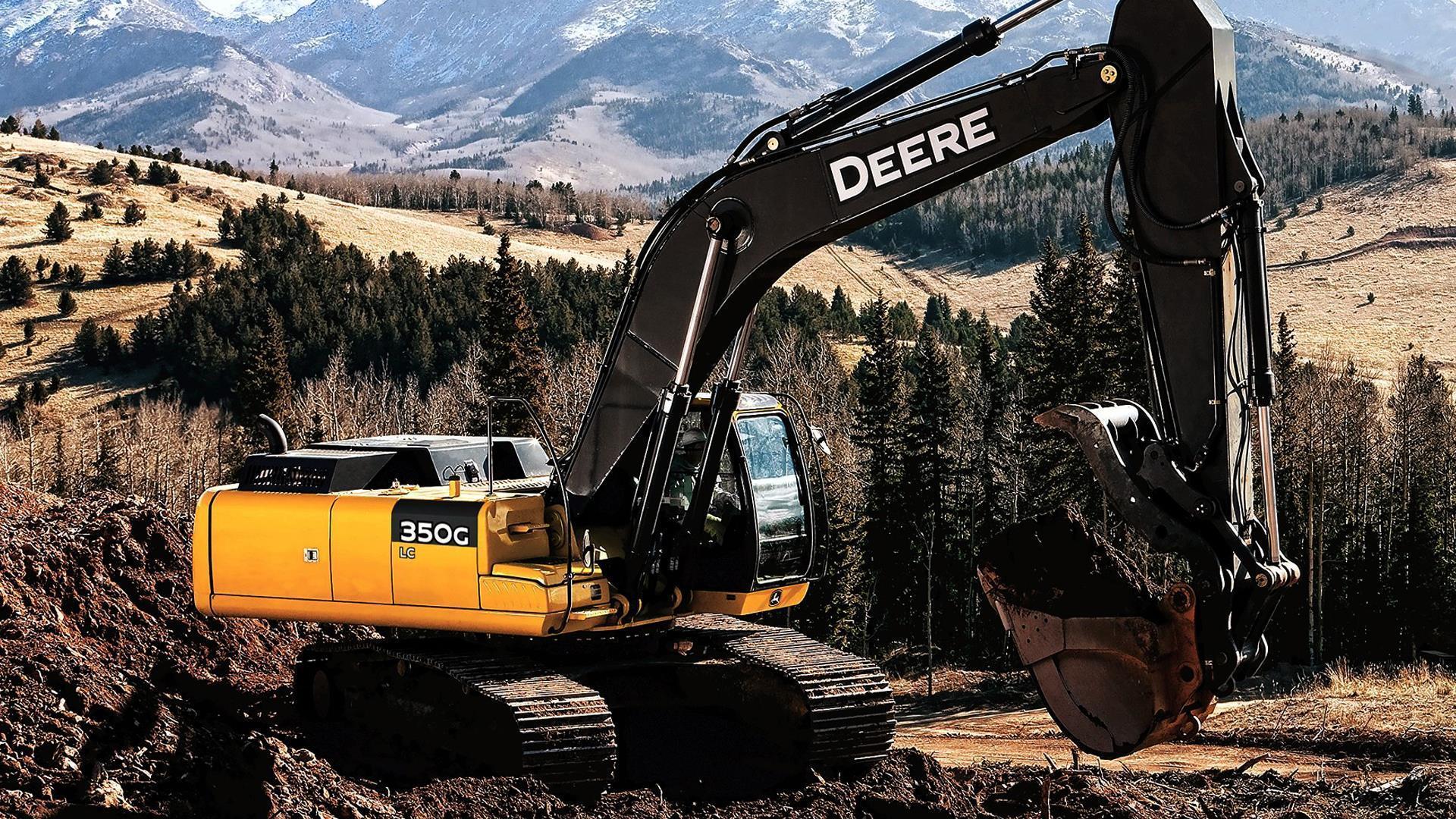 1920x1080 Excavator. Vehicle Wallpaper for Android