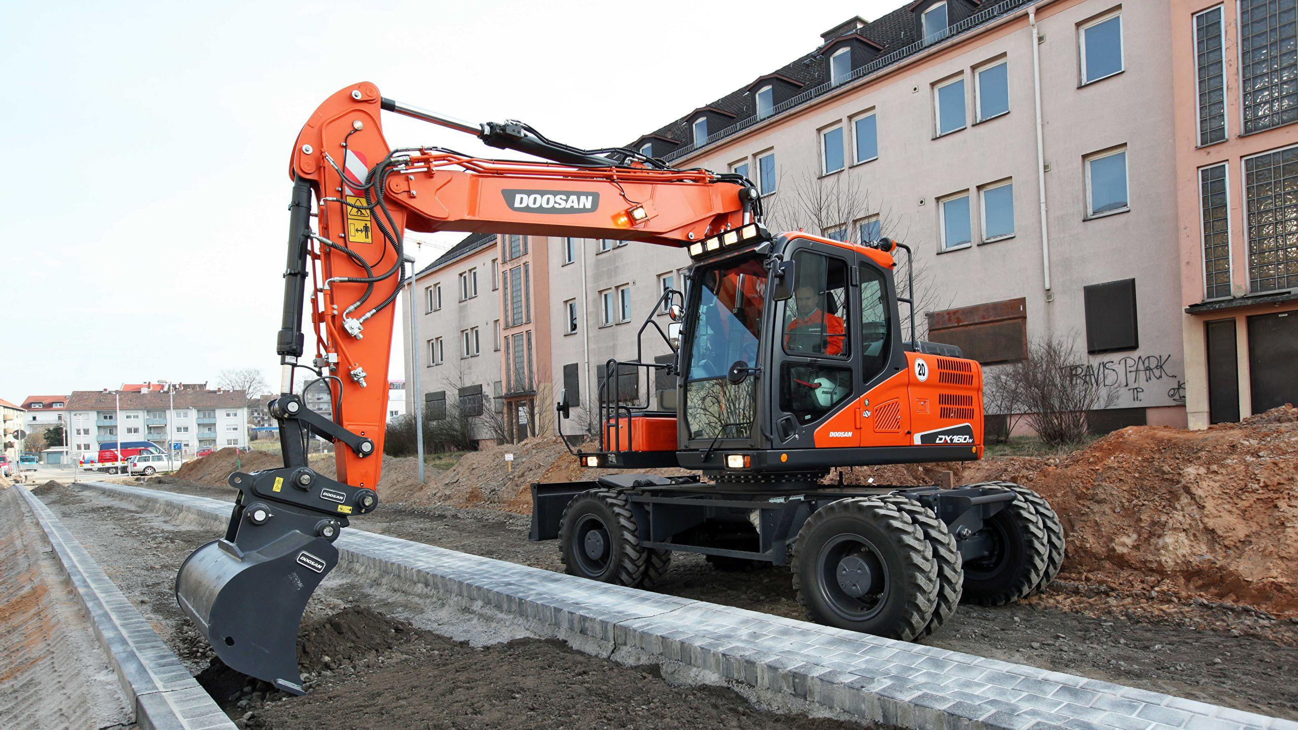 2560x1440 Picture Excavator 2016 17 Doosan DX160W 5 2560x1440