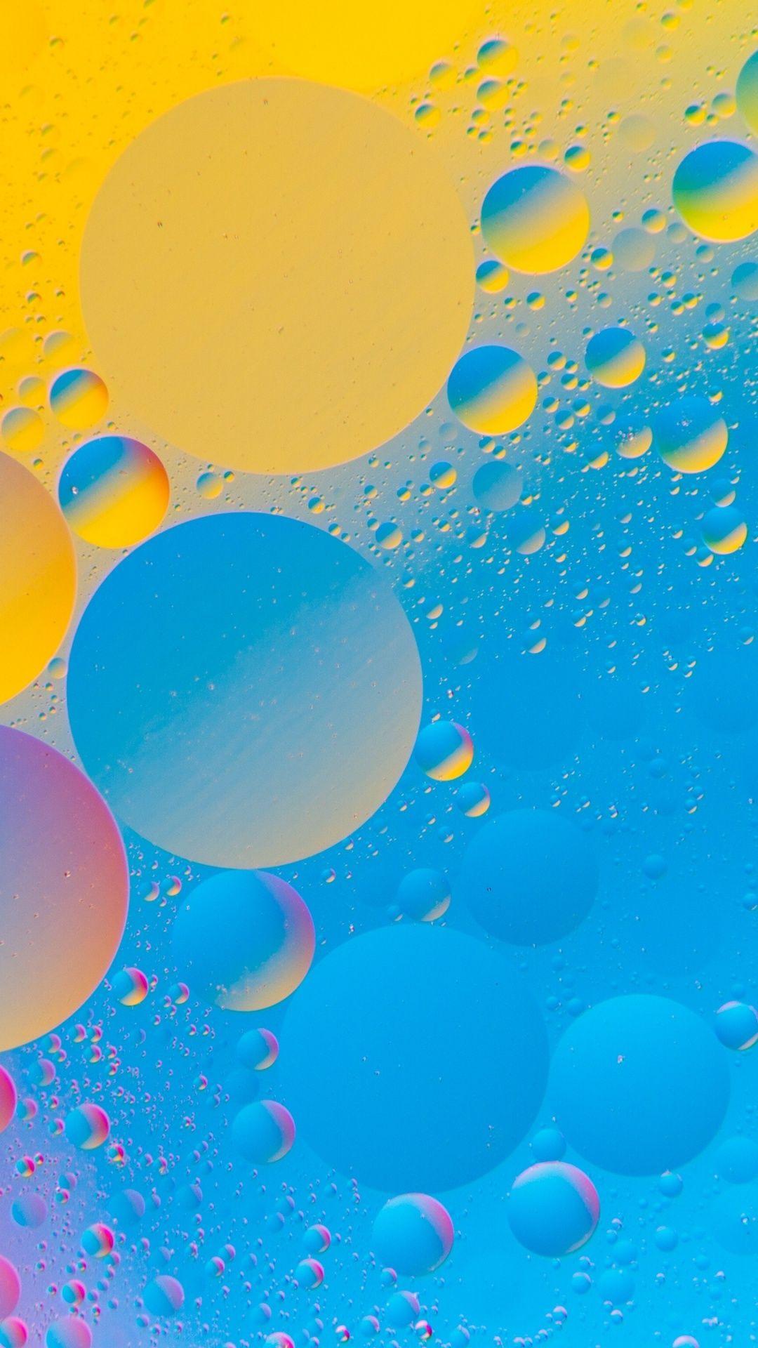 1080x1920 Wallpaper Circles, Colorful Bubbles