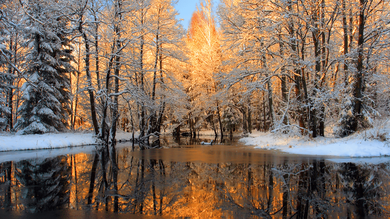 1600x900 Warm Winter Desktop Wallpaper