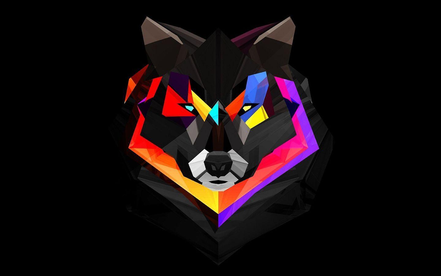 1440x900 Geometric Wolf wallpaper in 1440x900 resolution