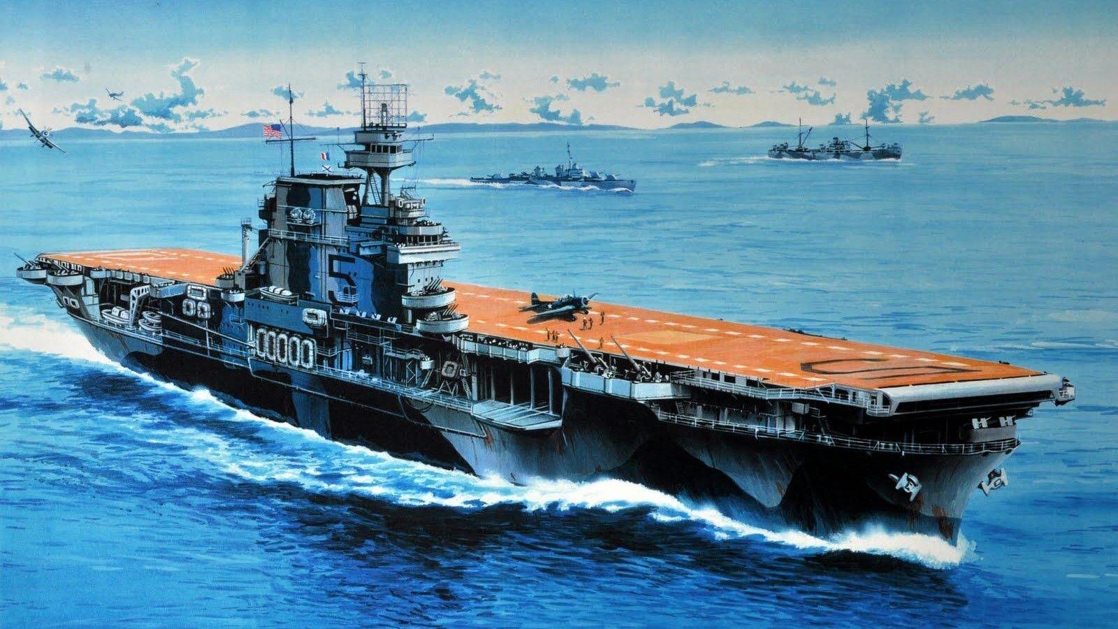 1600x900 Aircraft Carrier WallpaperFav.com. Uss yorktown, Aircraft carrier, Navy aircraft carrier