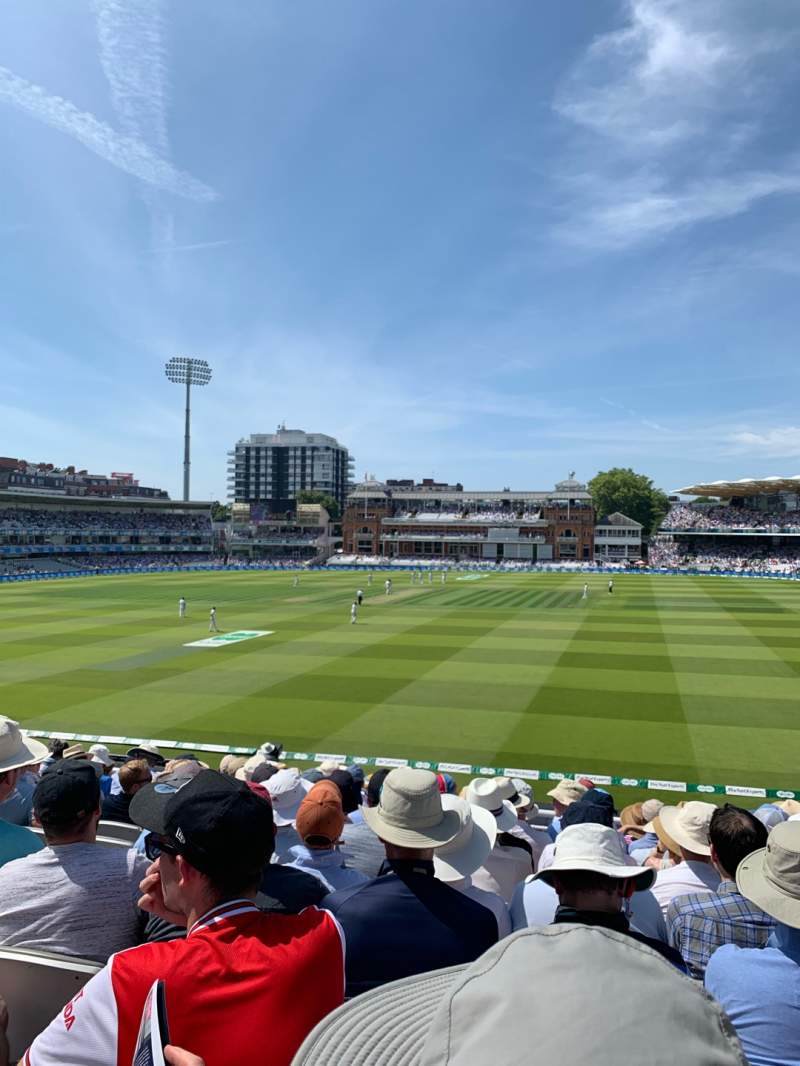 800x1066 Lord's Cricket Ground, section Upper Compton Stand, row K, seat 123 vs Ireland, shared