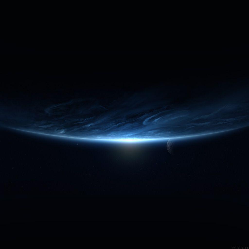 1024x1024 Space Sunrise Dark Minimal #iPad #wallpaper. iPad wallpaper, iPad case diy, Anime wallpaper