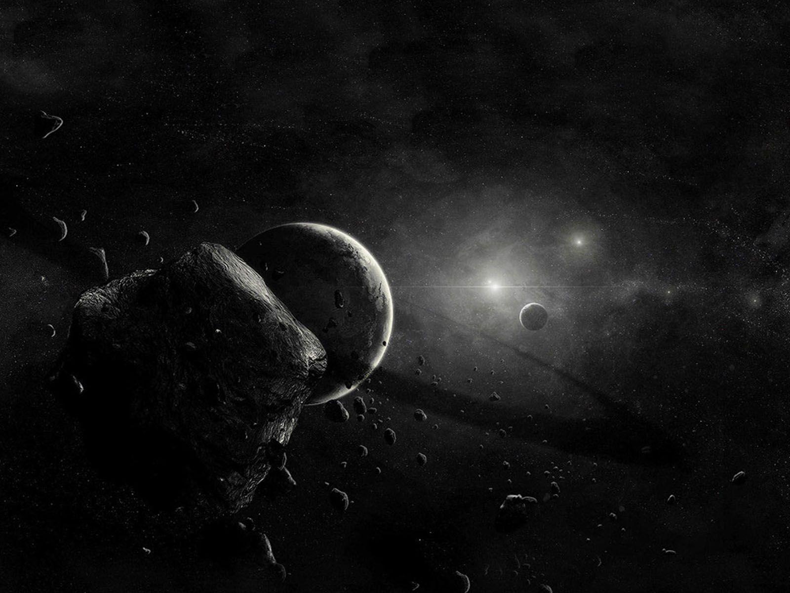 1600x1200 Black space wallpaper