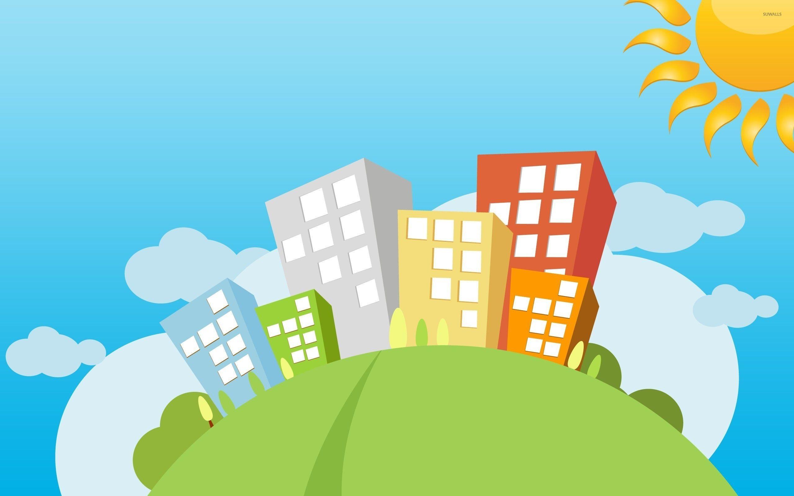 2560x1600 Sunny day in the city wallpaper wallpaper