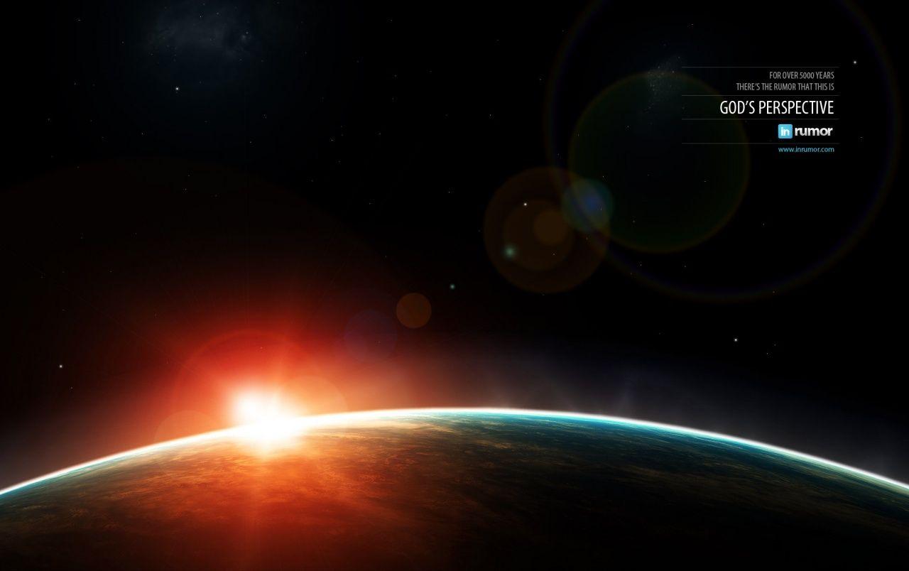 1280x804 God's perspective wallpaper. God's perspective