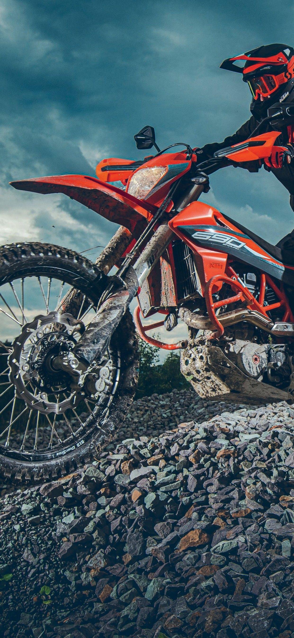 1242x2688 KTM 690 Enduro R 4K Wallpaper, Adventure Motorcycles, Off Roading, Bikes
