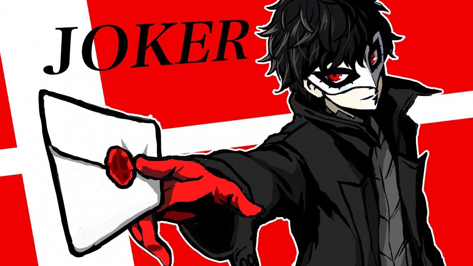 1600x900 Download 1600x900 Joker, Persona Mask, Letter, Amamiya Ren, Anime Games Wallpaper