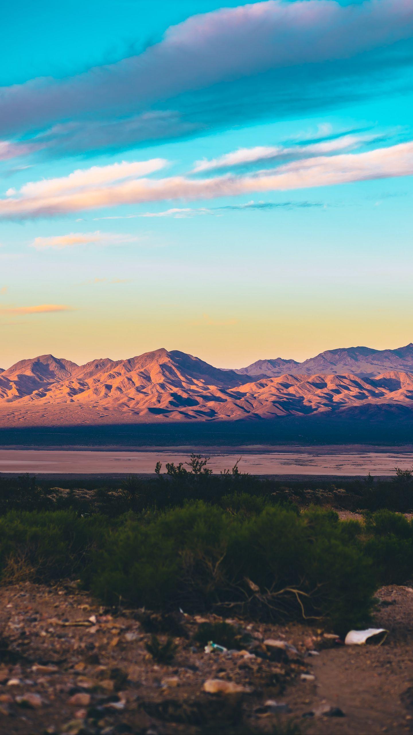 1440x2560 Download wallpaper 1440x2560 desert, sand, sky, clouds, mountains, las vegas, united states qhd samsung galaxy s s edge, note, lg g4 HD background