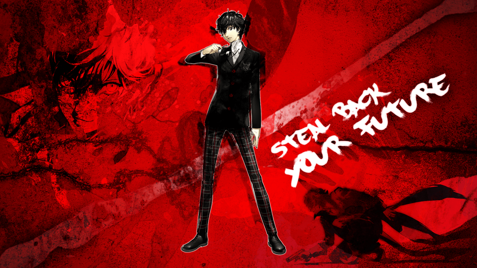 1600x900 illustration, red, Persona series, Persona darkness, computer wallpaper, album cover