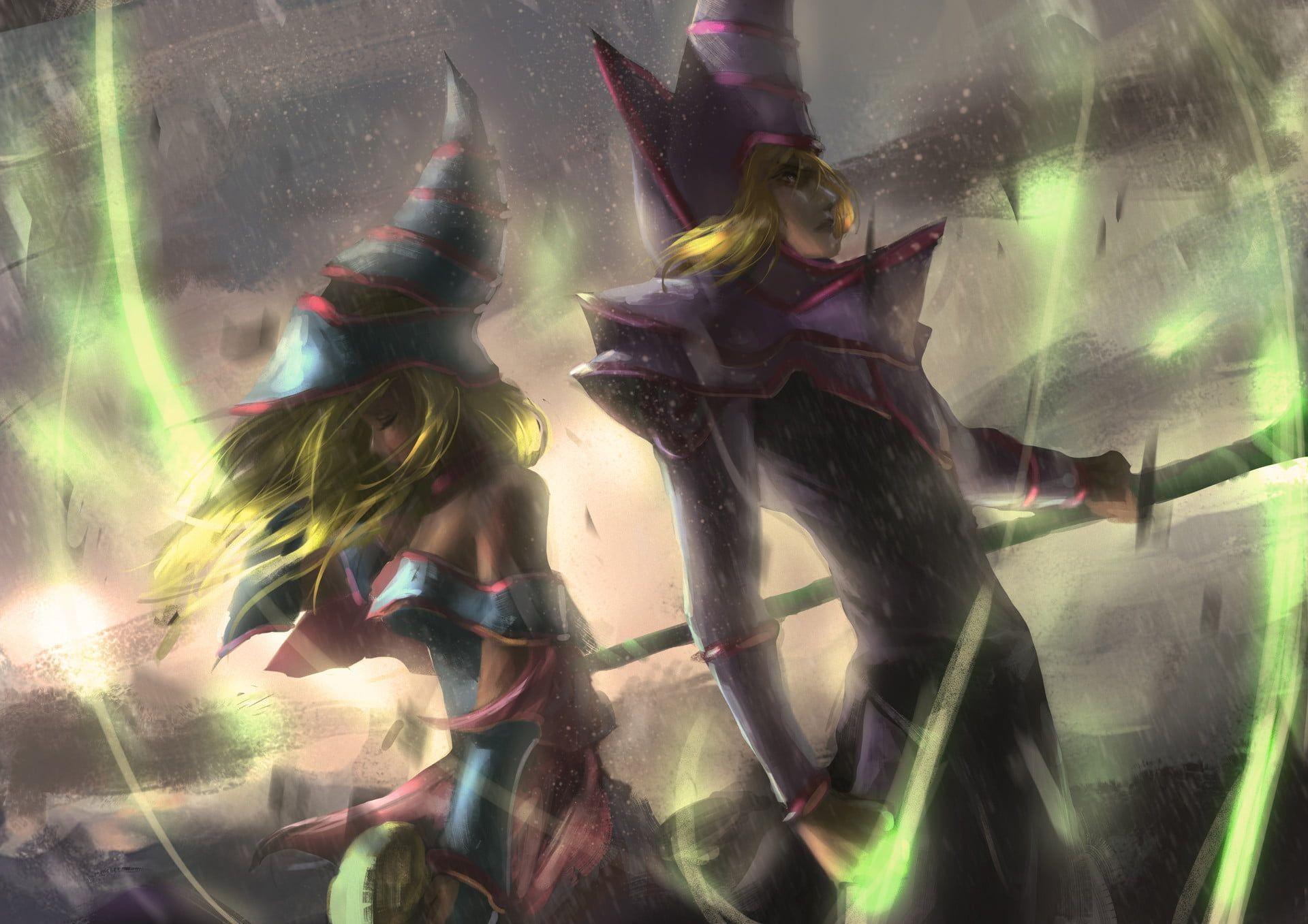 1920x1357 fantasy art #magic #yugioh Dark Magician Girl P #wallpaper #hdwallpaper #desktop. The magicians, Anime, The well