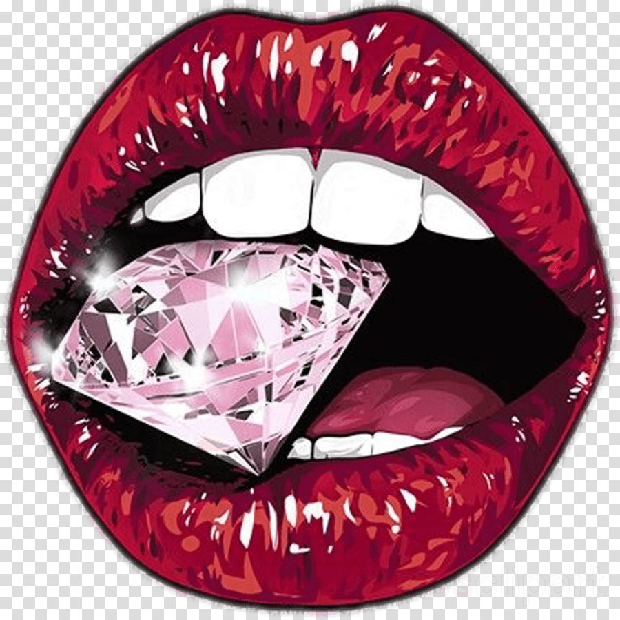 900x900 Makeup Diamond Lips Wallpaper