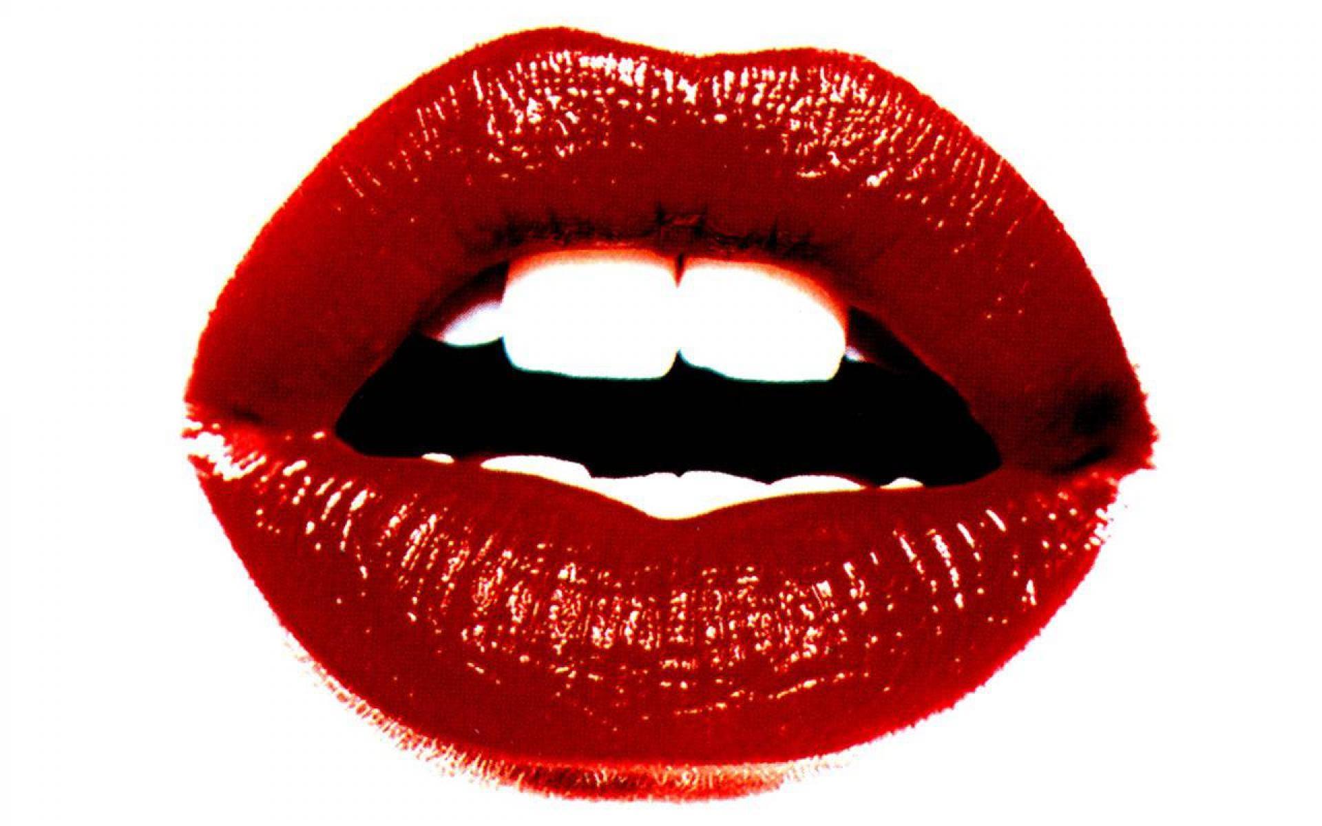 1920x1200 Red Cartoon Lips