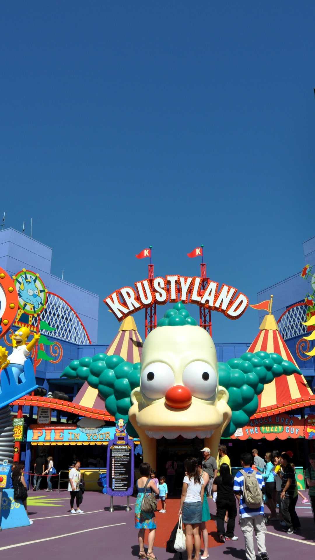 1080x1920 Krustyland Wallpaper