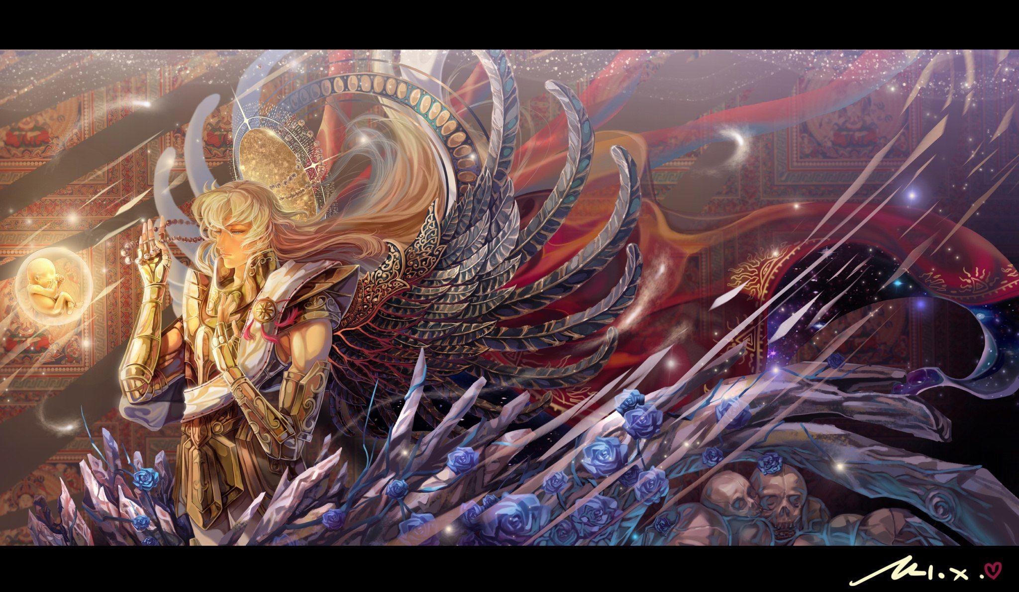 2048x1190 Virgo Shaka Seiya Anime Image Board