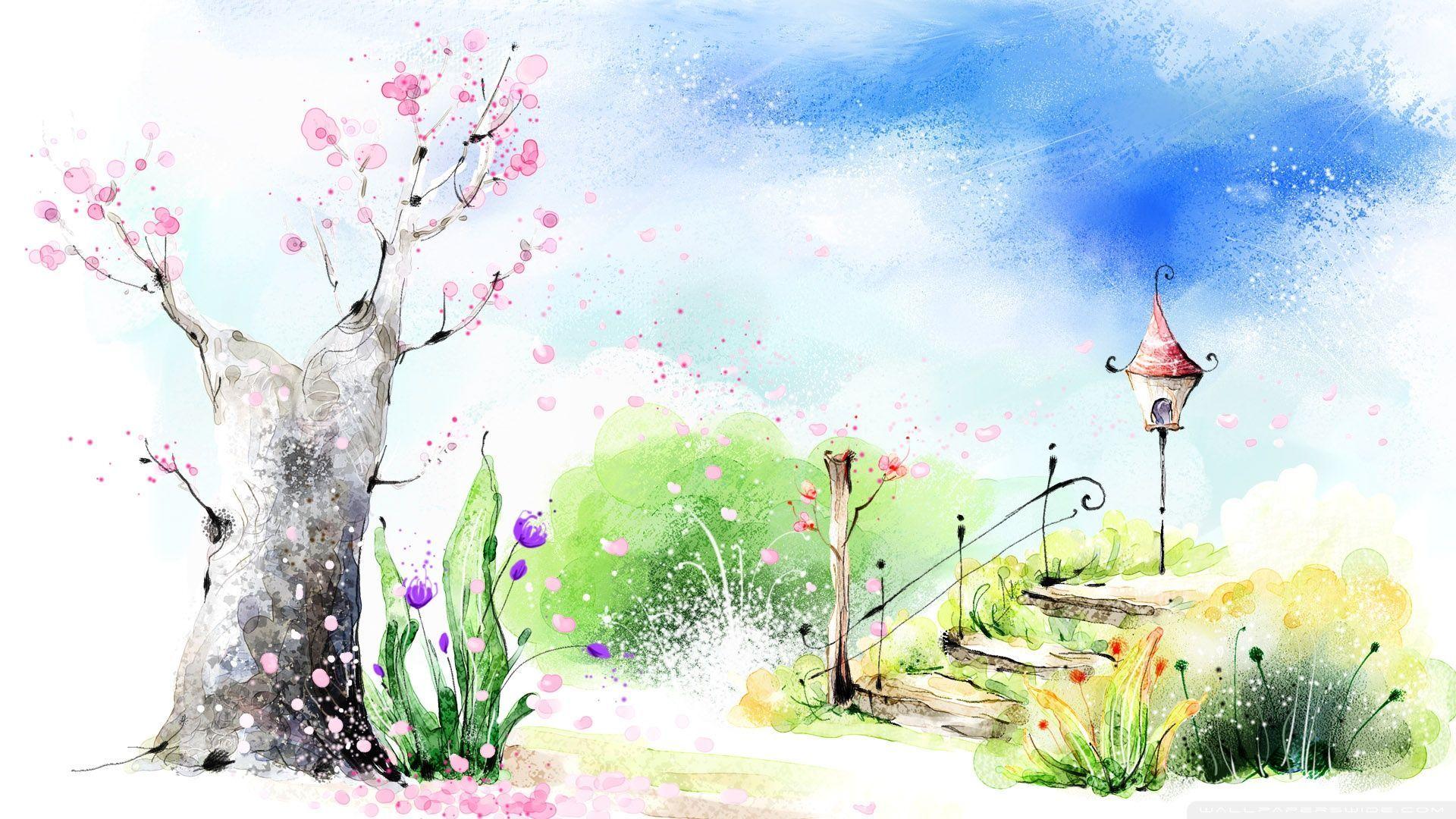1920x1080 Artistic Spring Wallpaper