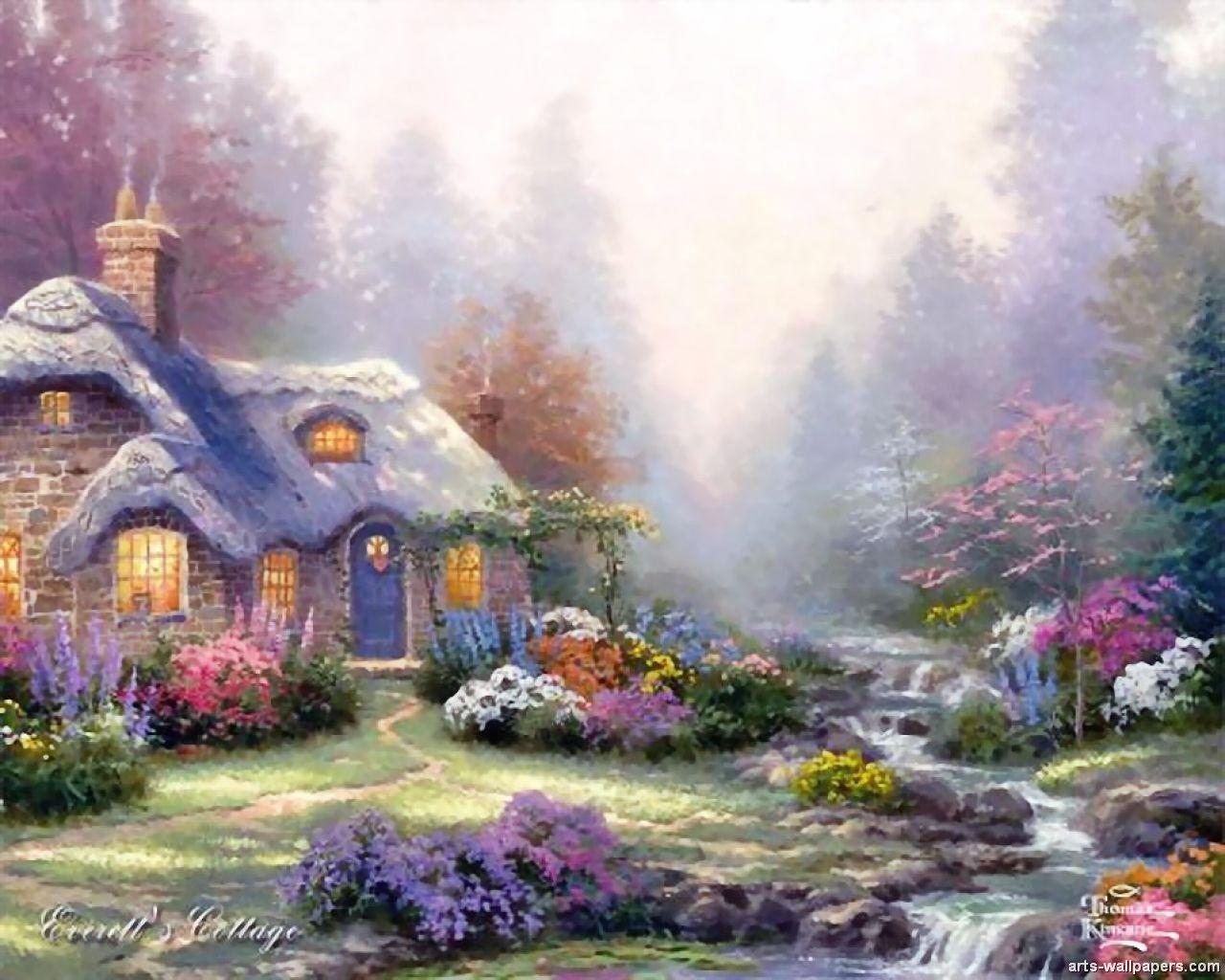 1280x1024 Free download kinkade spring desktop wallpaper thomas kinkade wallpaper for desktop [1280x1024] for your Desktop, Mobile & Tablet. Explore Thomas Kinkade Computer Wallpaper. Thomas Kinkade Desktop Wallpaper Christmas
