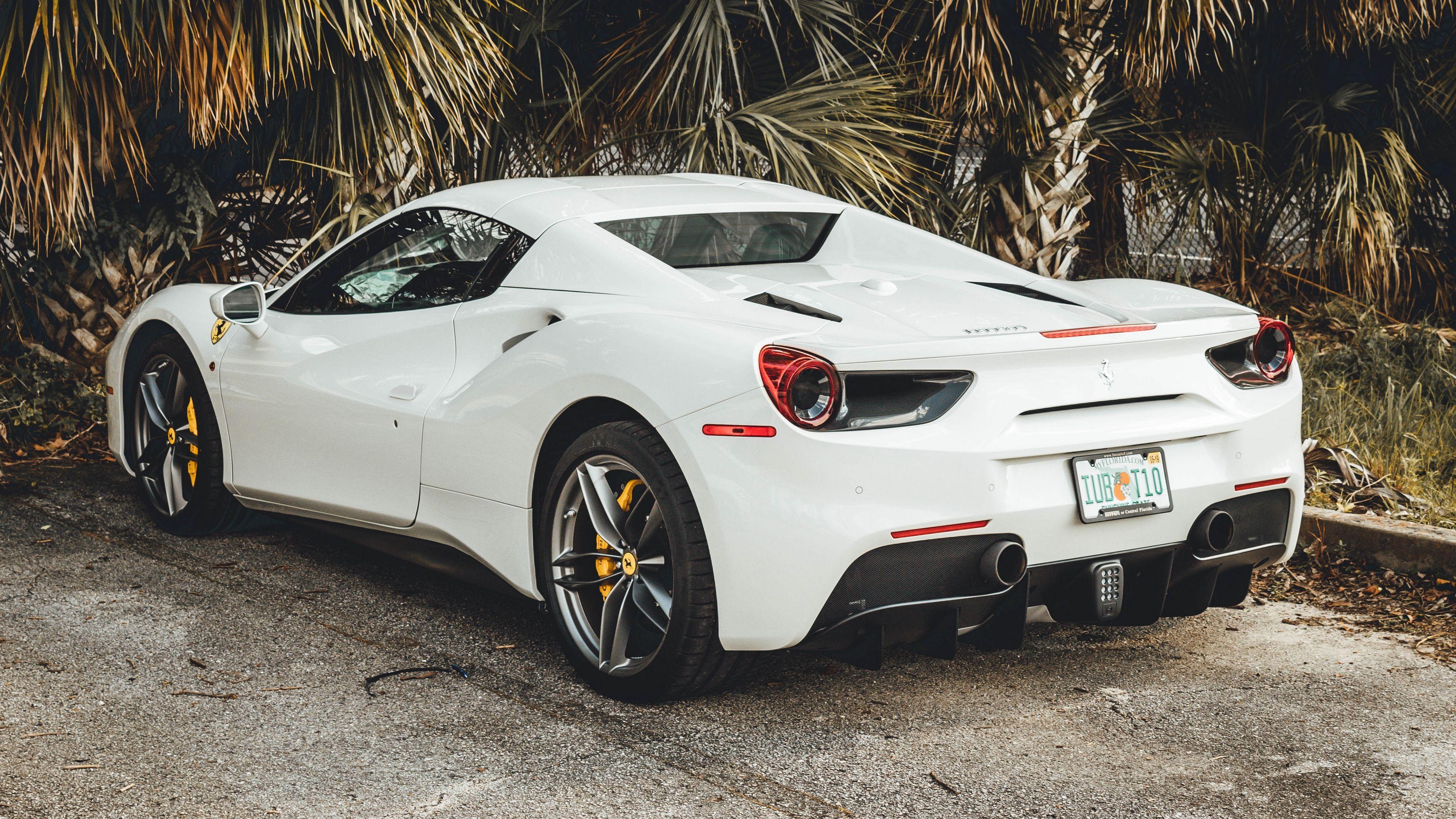 White Ferrari 488