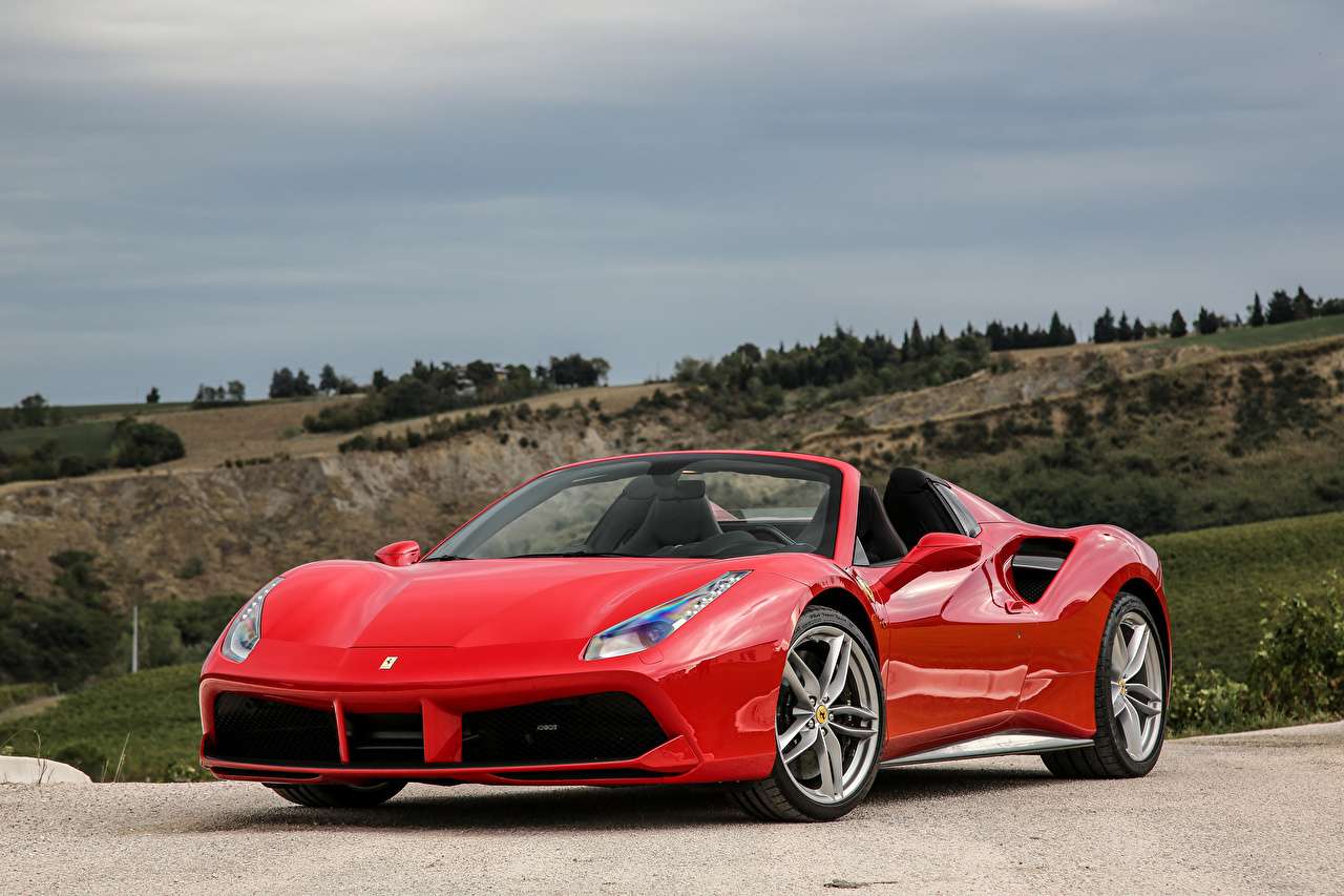 1280x853 Red Ferrari 488 Spider Wallpaper