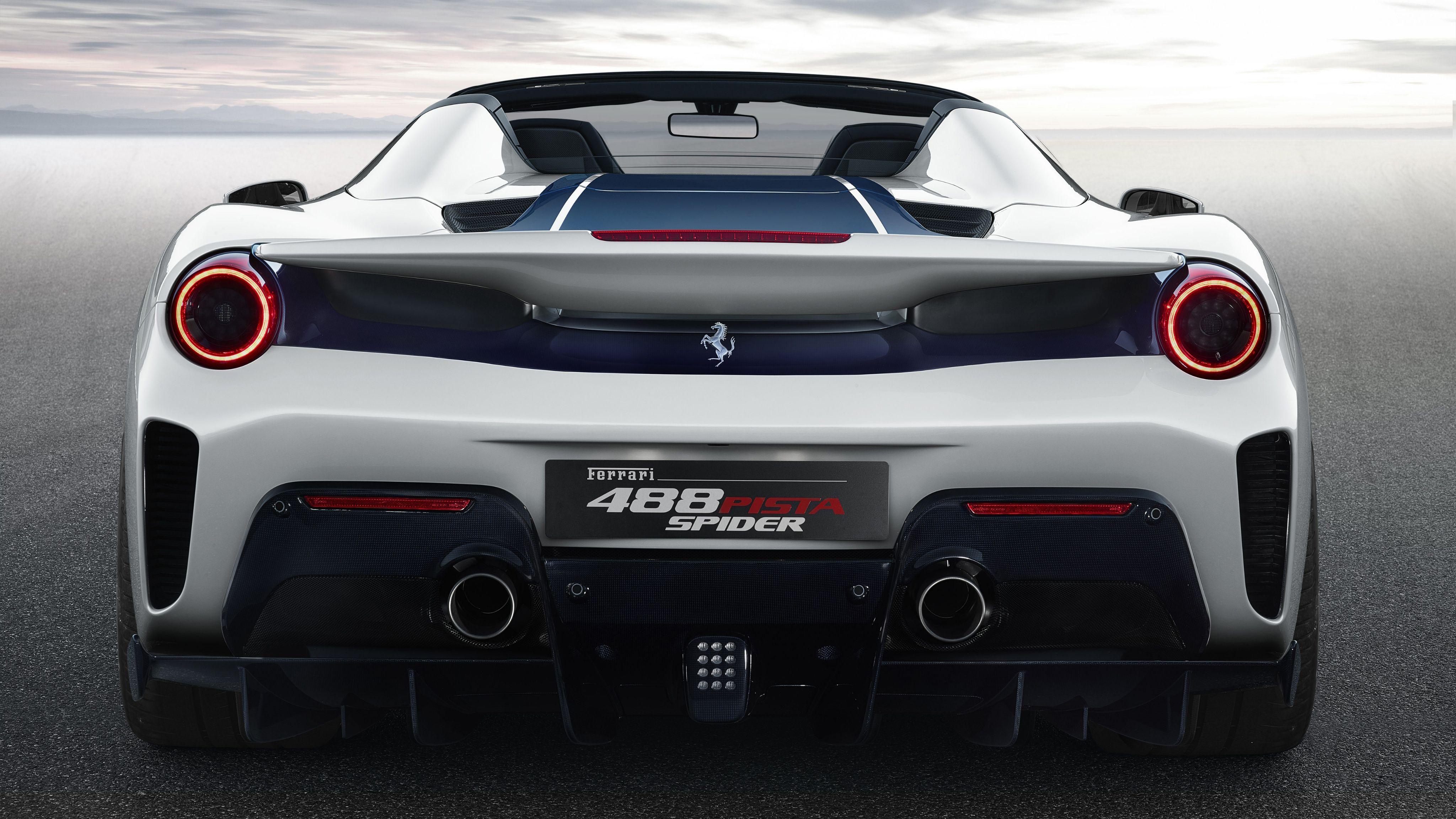 4096x2304 Ferrari 488 Pista Spider Wallpaper