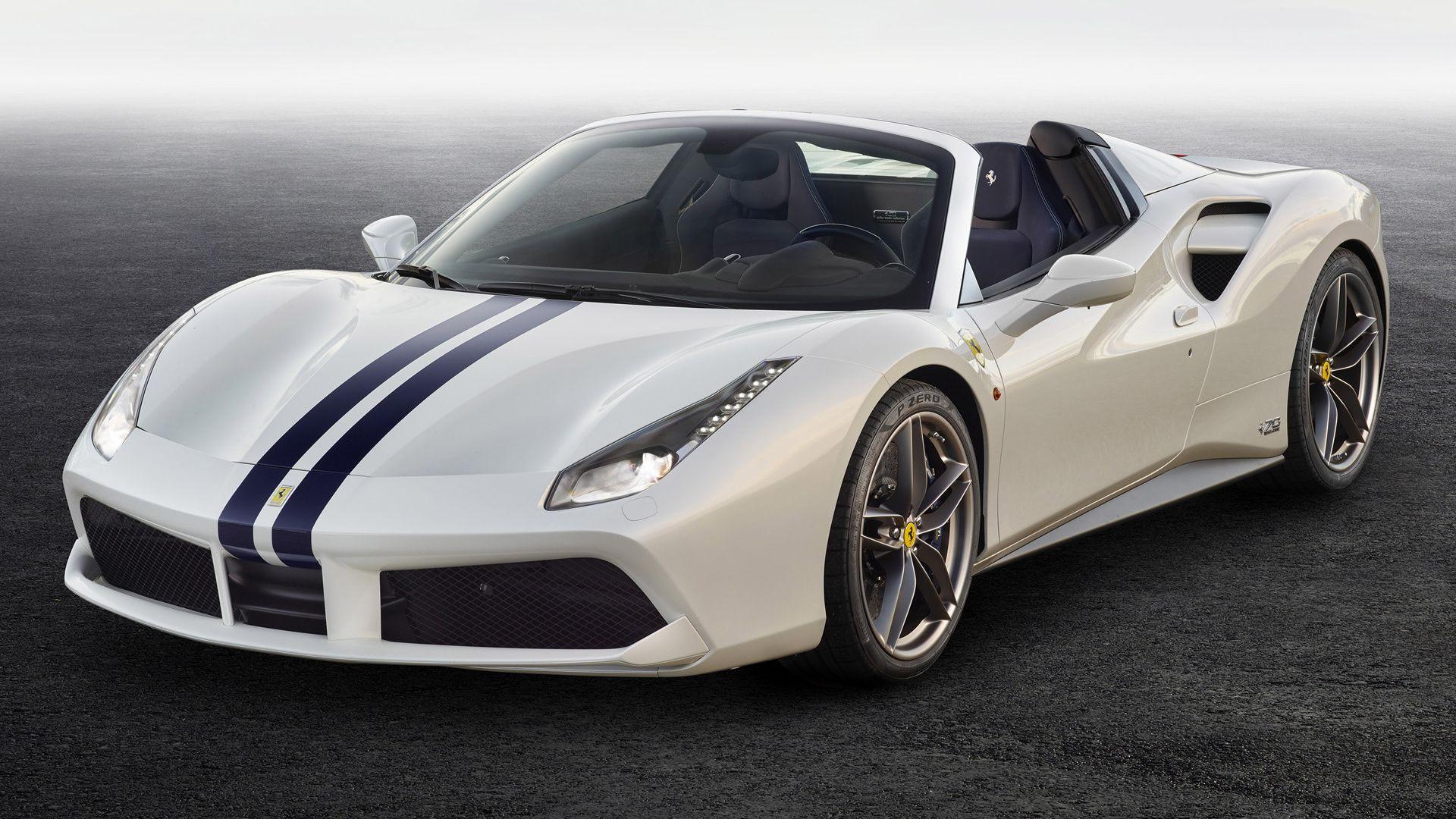 1920x1080 Ferrari 488 Spider The White Spider and HD Image