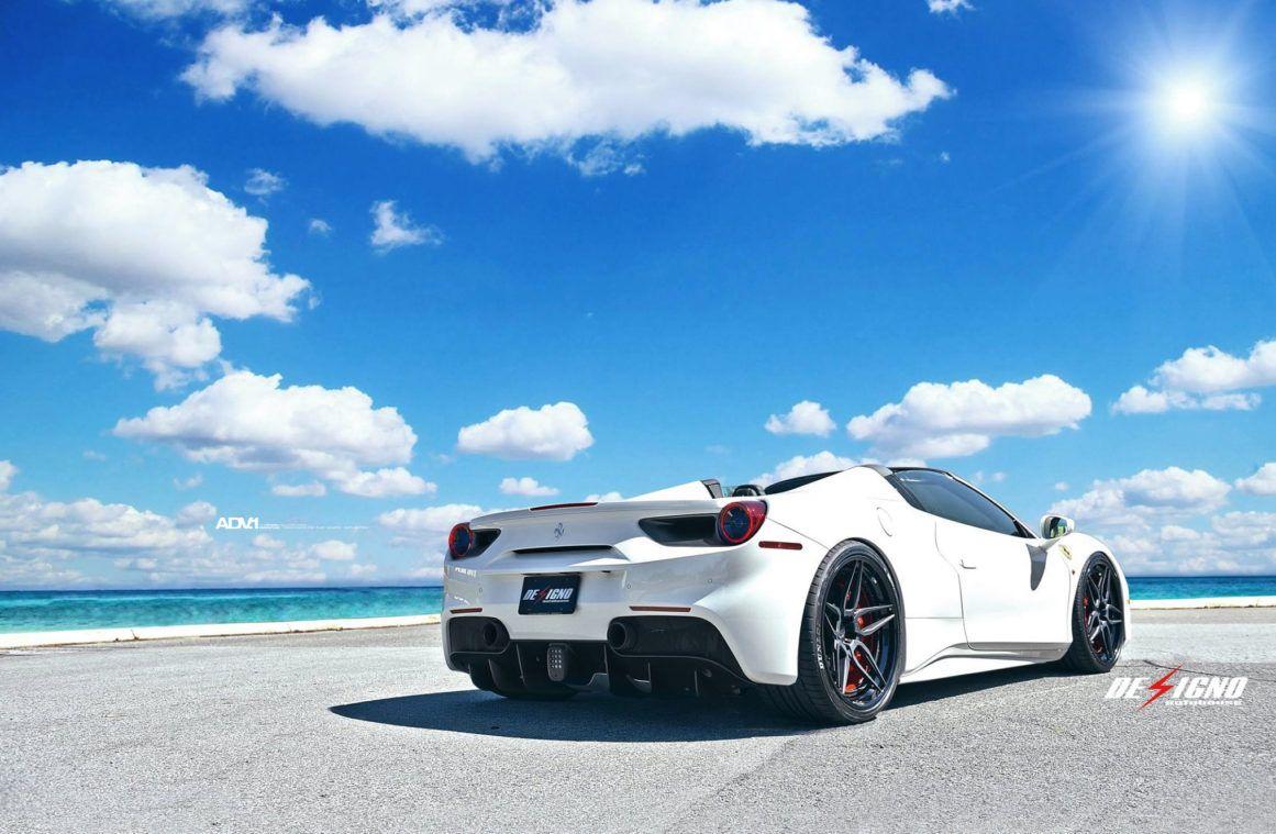 1161x759 White Ferrari 488 Gtb Spyder Convertible Adv1 Black Wheels Supercar Luxury Wallpaper A 1161x759