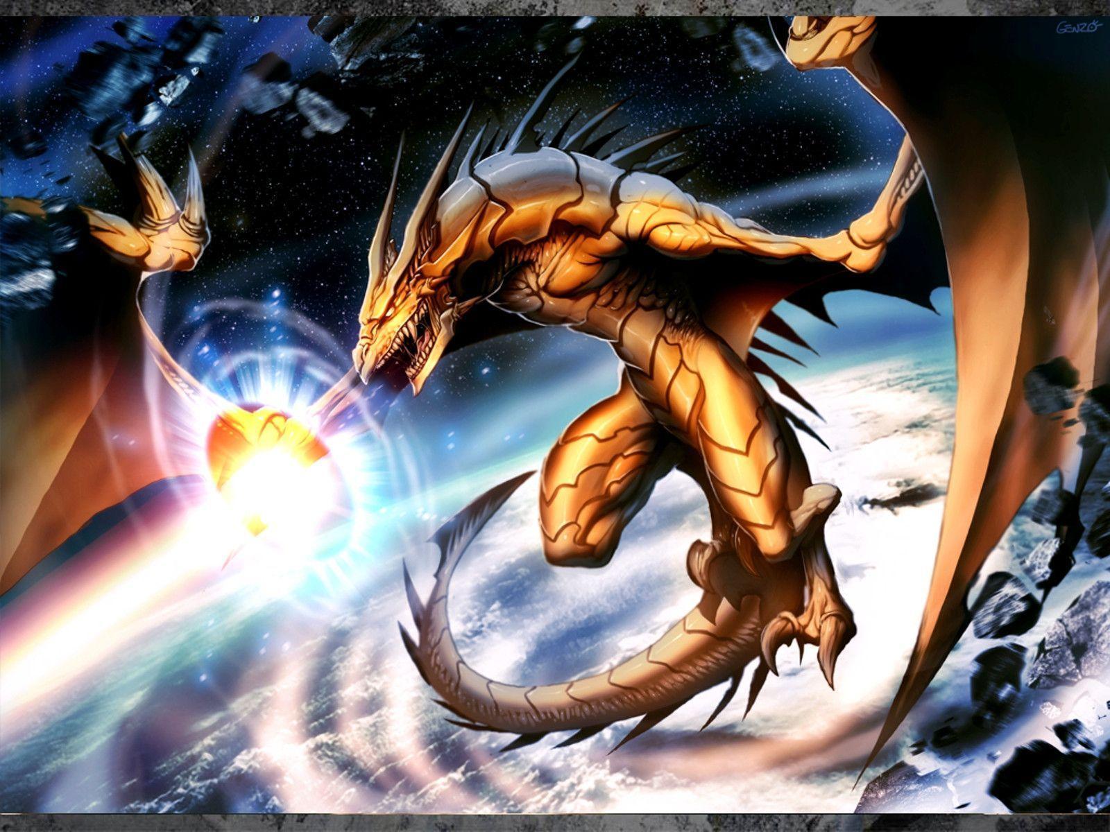 1600x1200 Anime Dragon Wallpaper