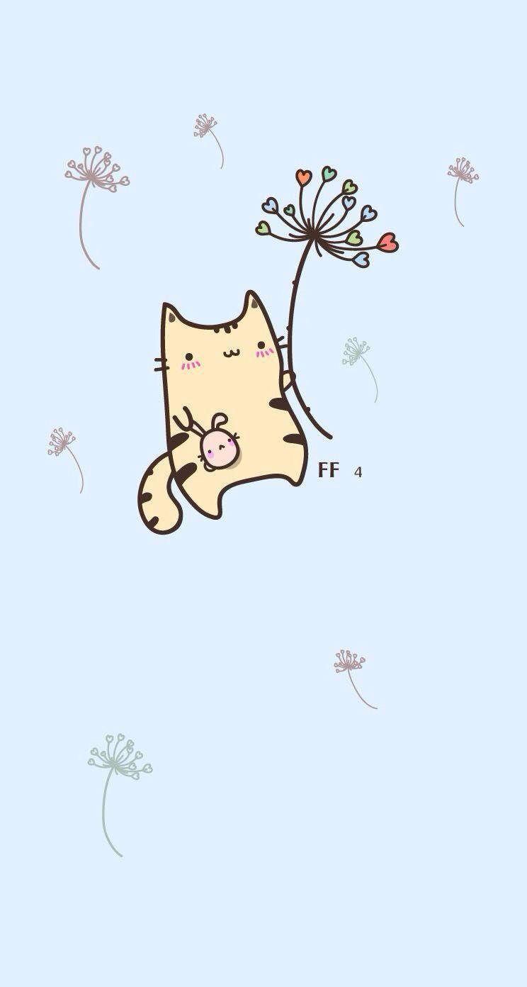 744x1392 Cute Chibi Kitty and Beaty .