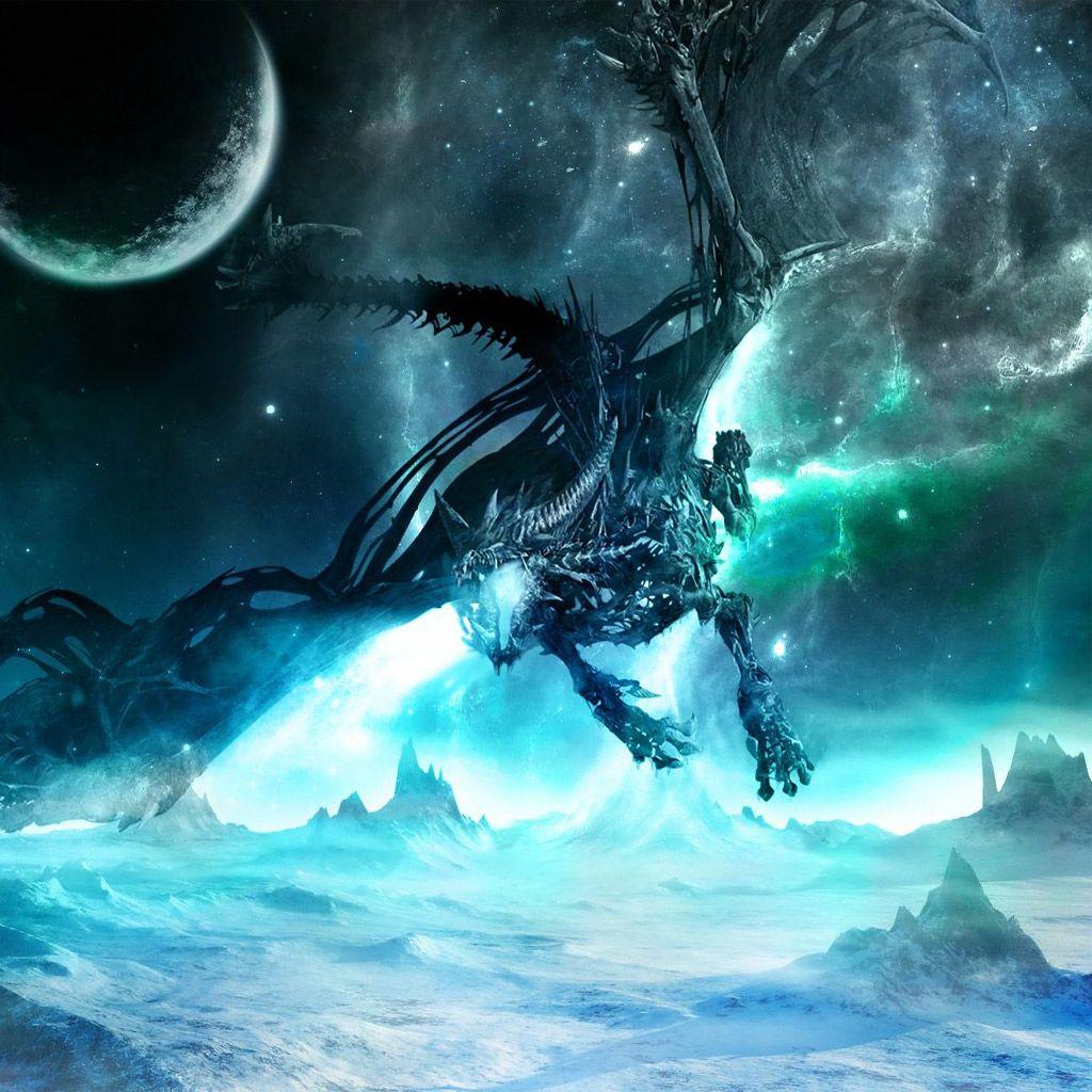 1024x1024 Ice Dragon. Cartoons and Fiction