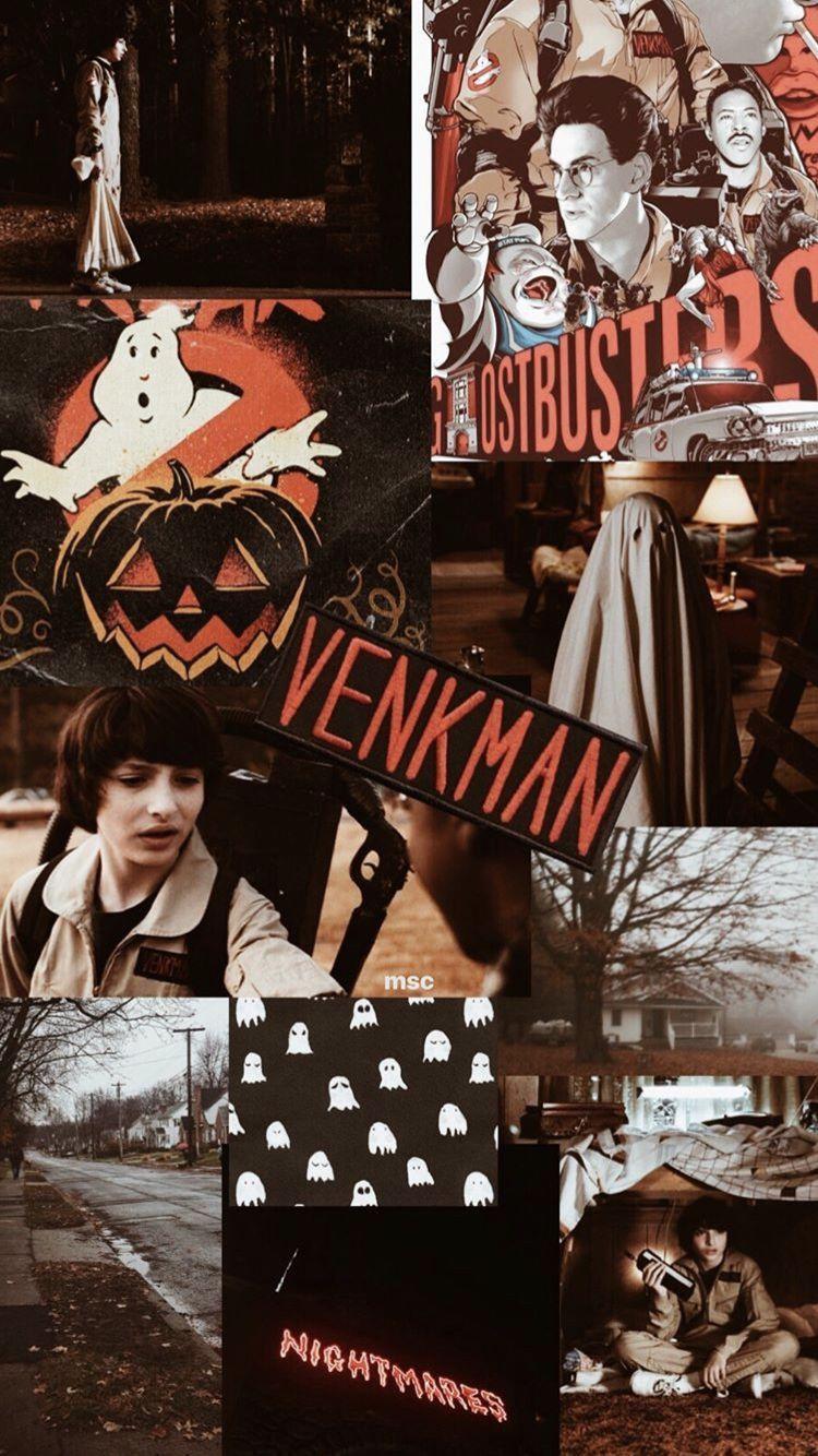 750x1334 Halloween Collage Picture Wallpaper