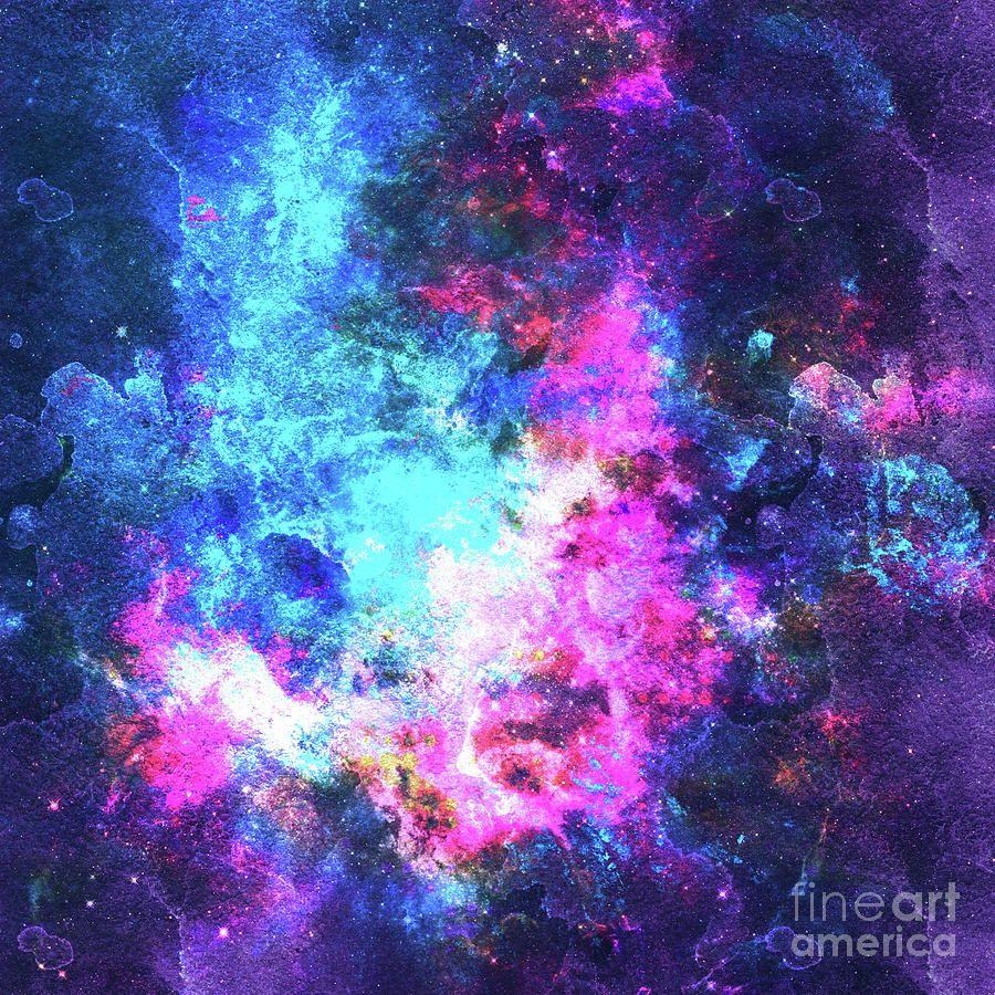 900x900 Colorful Watercolor Abstract Background. Multicolor Grunge Psychedelic Blue Pink Texture Tie Dye Digital Art