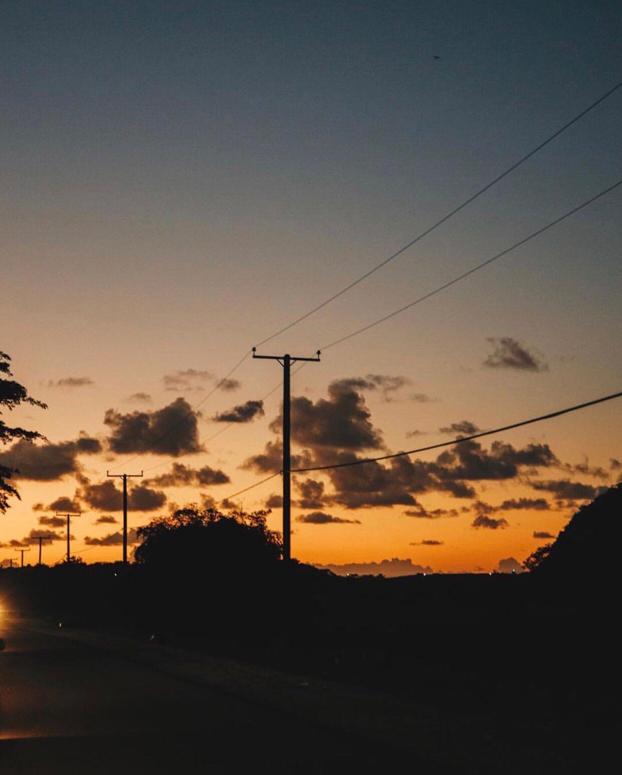 1242x1546 Driving at Sunset, Saint Lucia via adammadrzyk. Sky aesthetic, Night scenery, Sunset picture